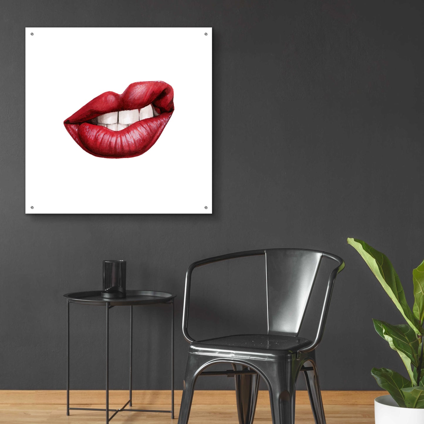 Epic Art 'Emotion Lips III' by Grace Popp, Acrylic Glass Wall Art,36x36