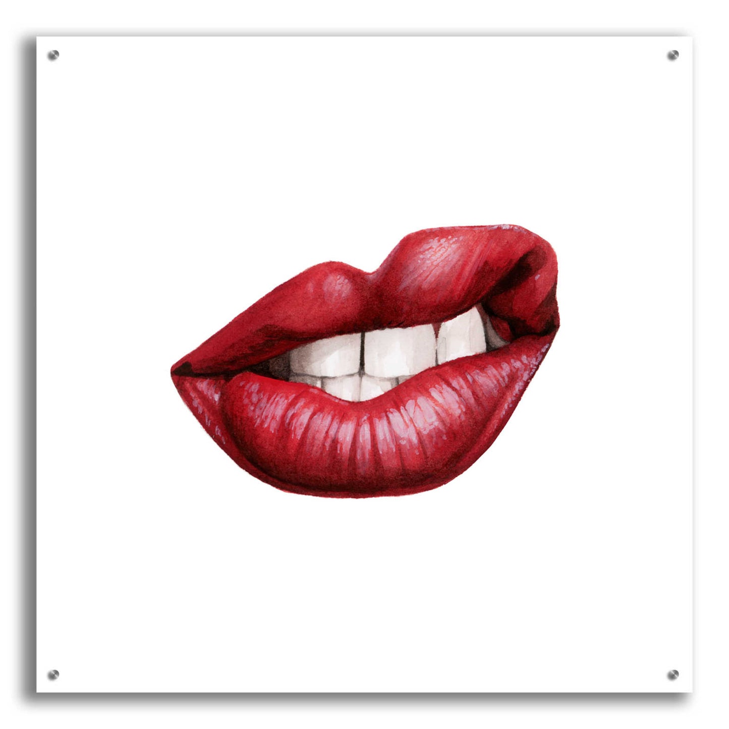 Epic Art 'Emotion Lips III' by Grace Popp, Acrylic Glass Wall Art,36x36