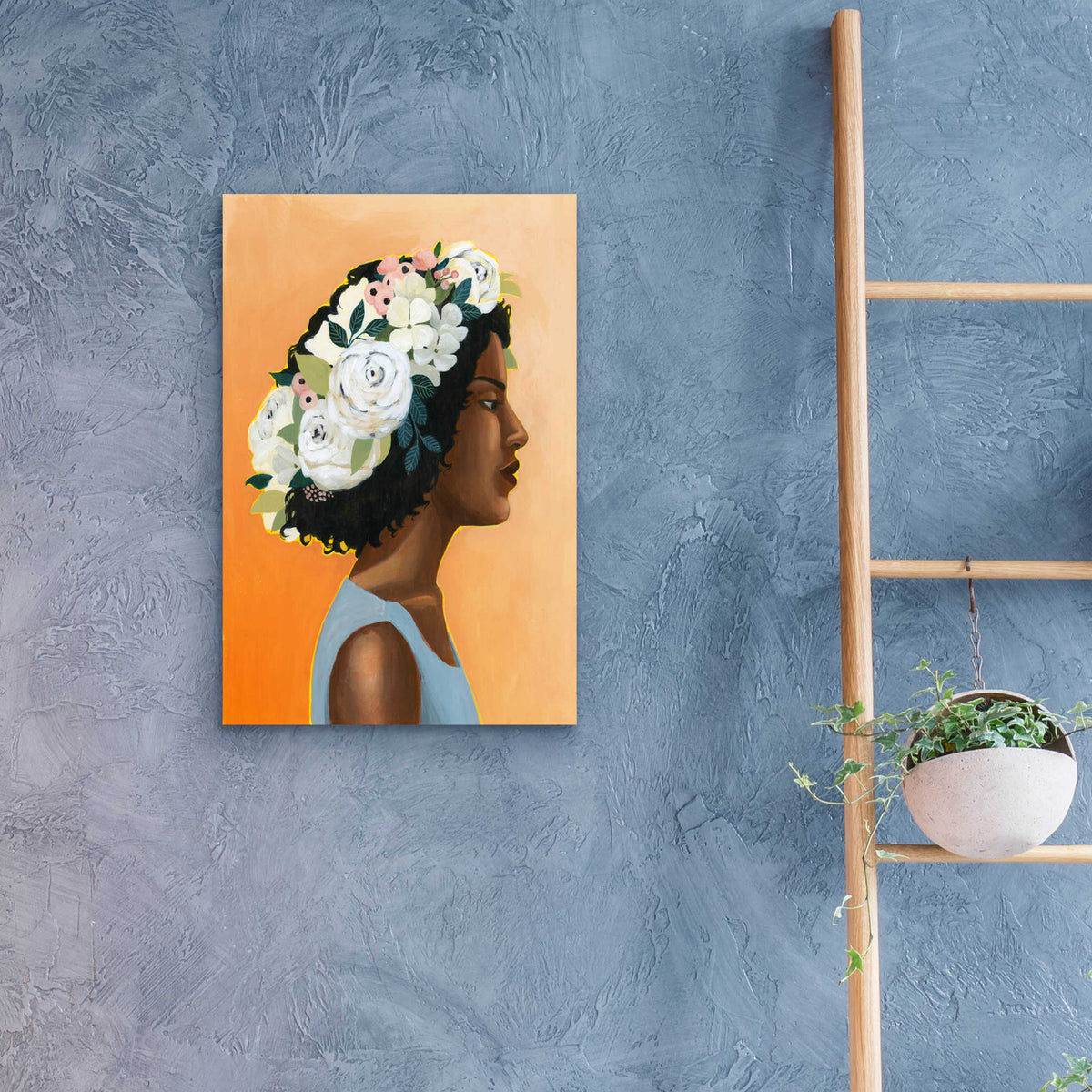 Epic Art 'Modern Laurel I' by Grace Popp, Acrylic Glass Wall Art,16x24