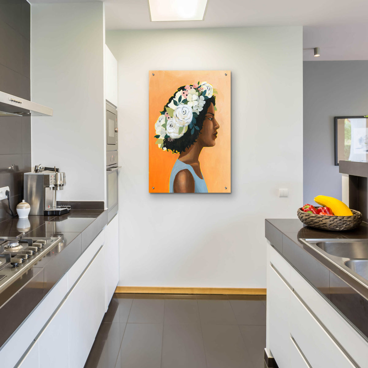 Epic Art 'Modern Laurel I' by Grace Popp, Acrylic Glass Wall Art,24x36