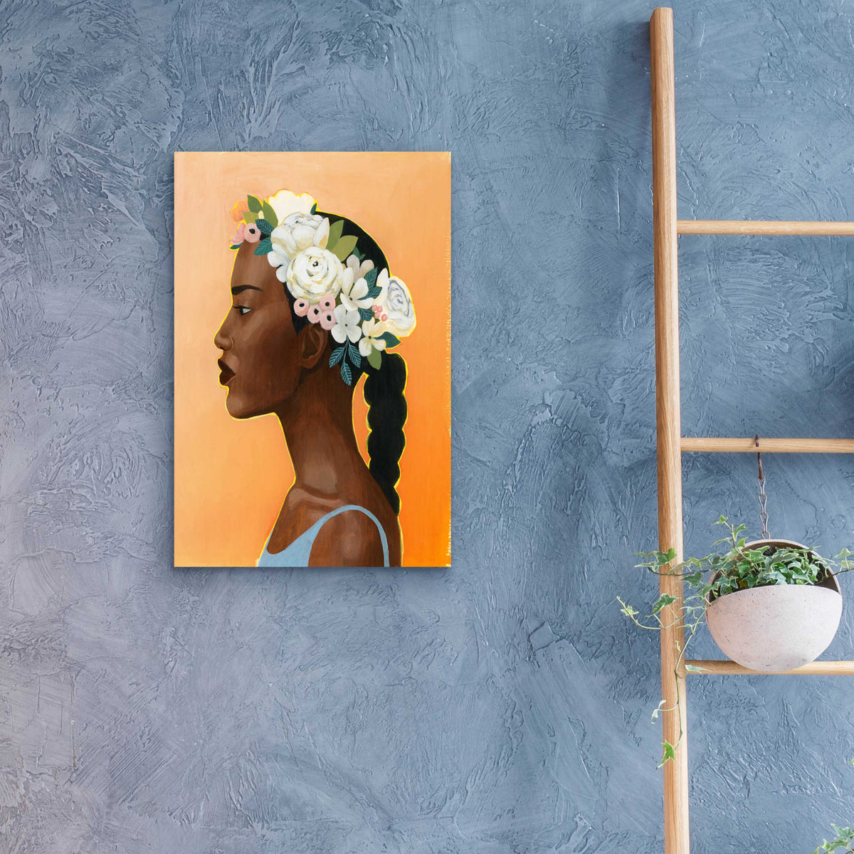 Epic Art 'Modern Laurel II' by Grace Popp, Acrylic Glass Wall Art,16x24