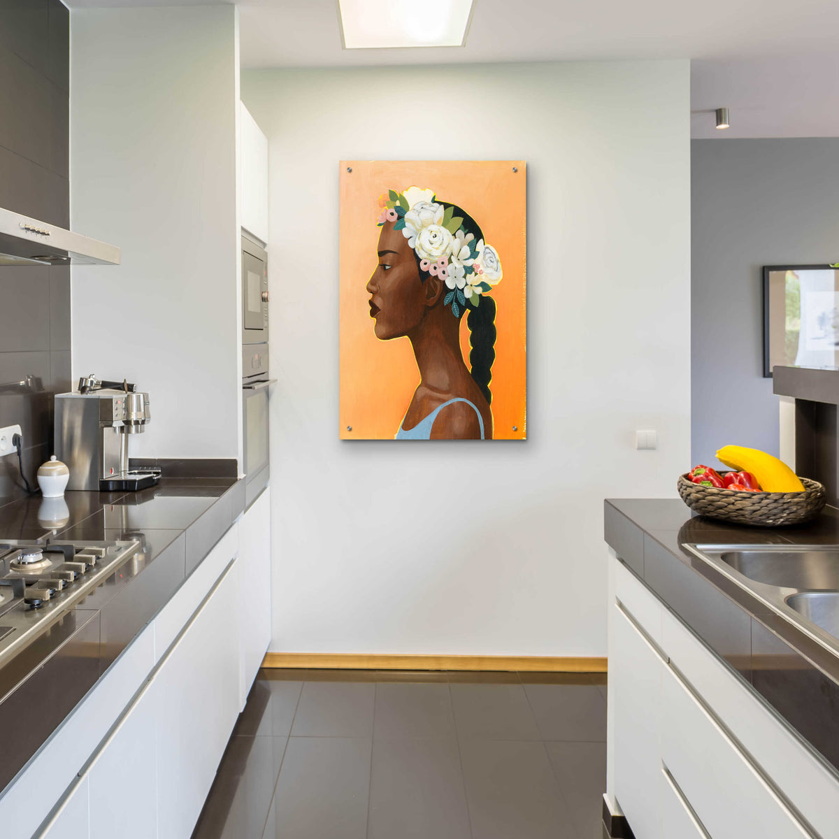 Epic Art 'Modern Laurel II' by Grace Popp, Acrylic Glass Wall Art,24x36