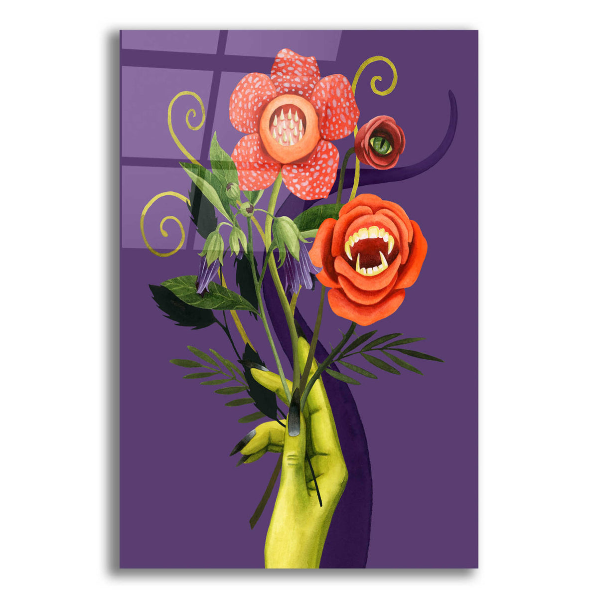 Epic Art 'Monstrous Plants II' by Grace Popp, Acrylic Glass Wall Art