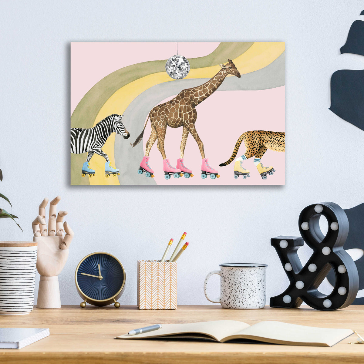 Epic Art 'High Rollers Collection A' by Grace Popp, Acrylic Glass Wall Art,16x12