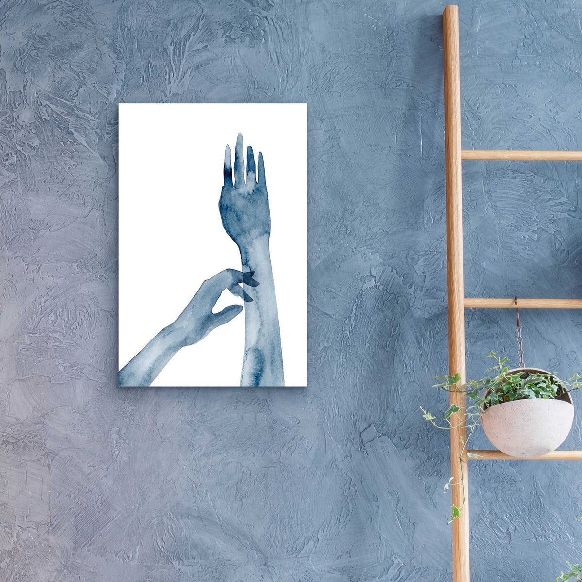 Epic Art 'Shadow Hands II' by Grace Popp, Acrylic Glass Wall Art,16x24