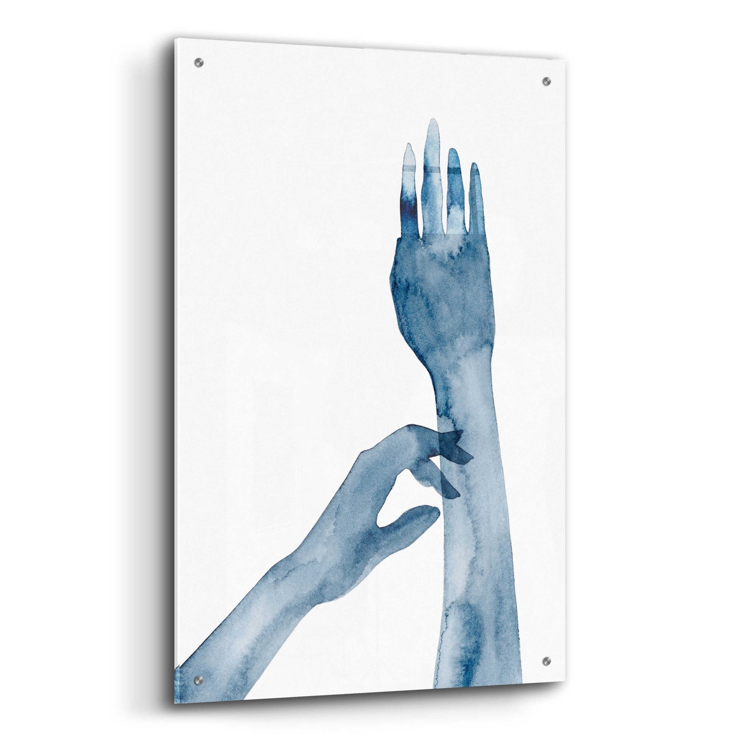 Epic Art 'Shadow Hands II' by Grace Popp, Acrylic Glass Wall Art,24x36