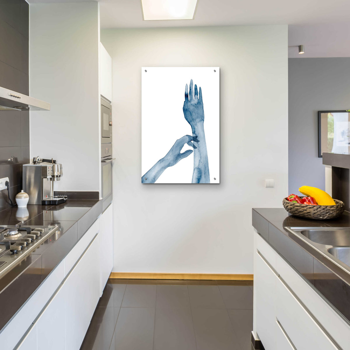 Epic Art 'Shadow Hands II' by Grace Popp, Acrylic Glass Wall Art,24x36