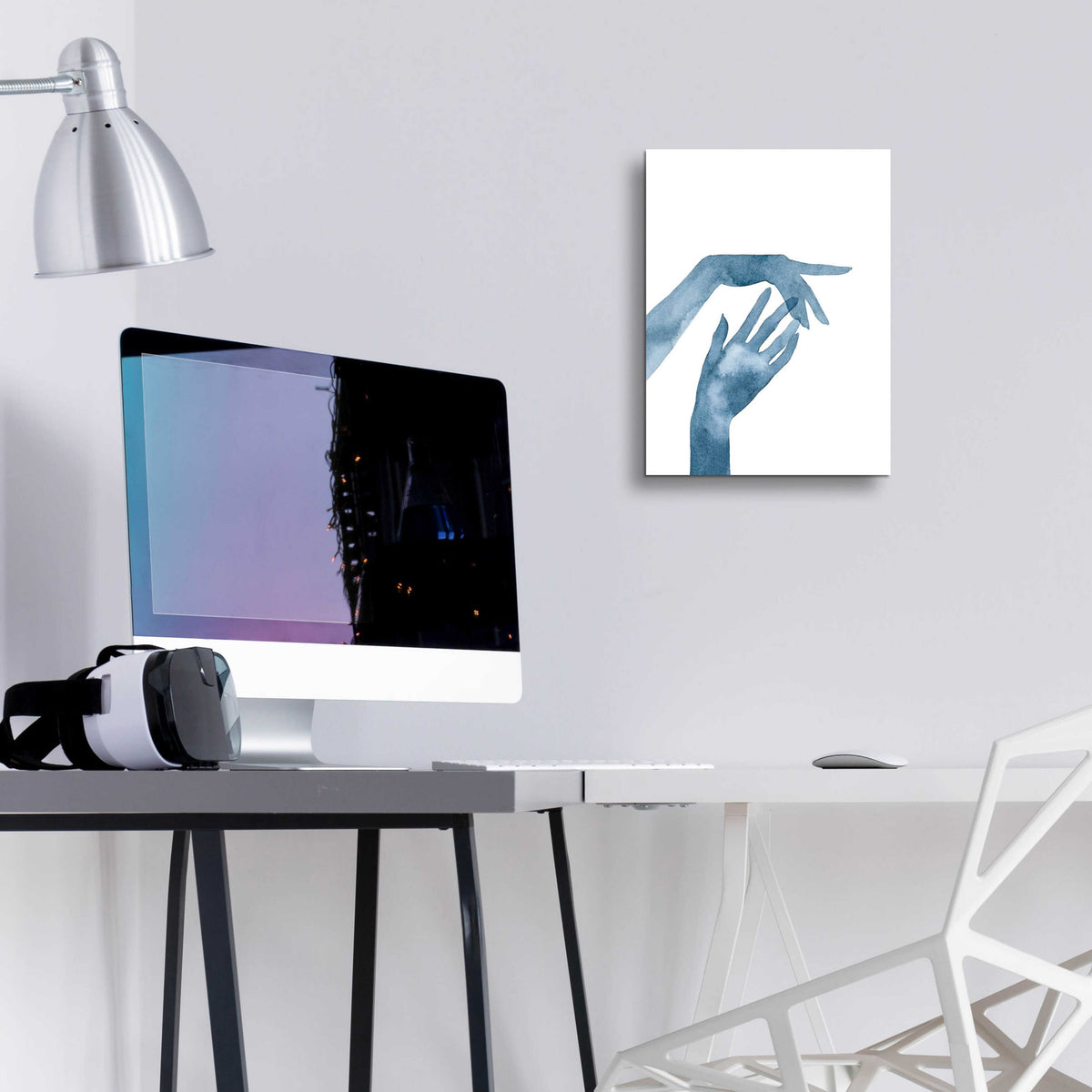 Epic Art 'Shadow Hands III' by Grace Popp, Acrylic Glass Wall Art,12x16