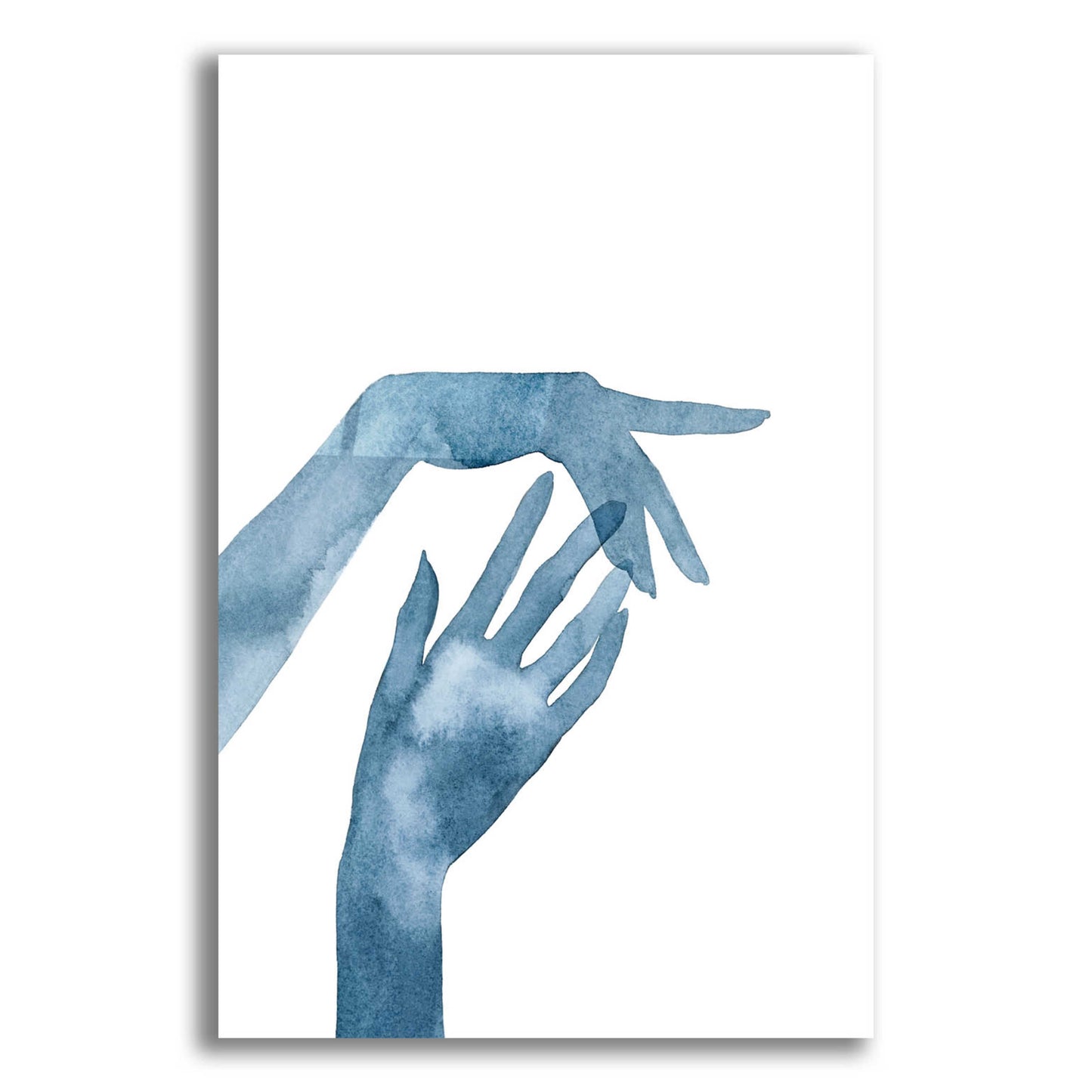 Epic Art 'Shadow Hands III' by Grace Popp, Acrylic Glass Wall Art,16x24