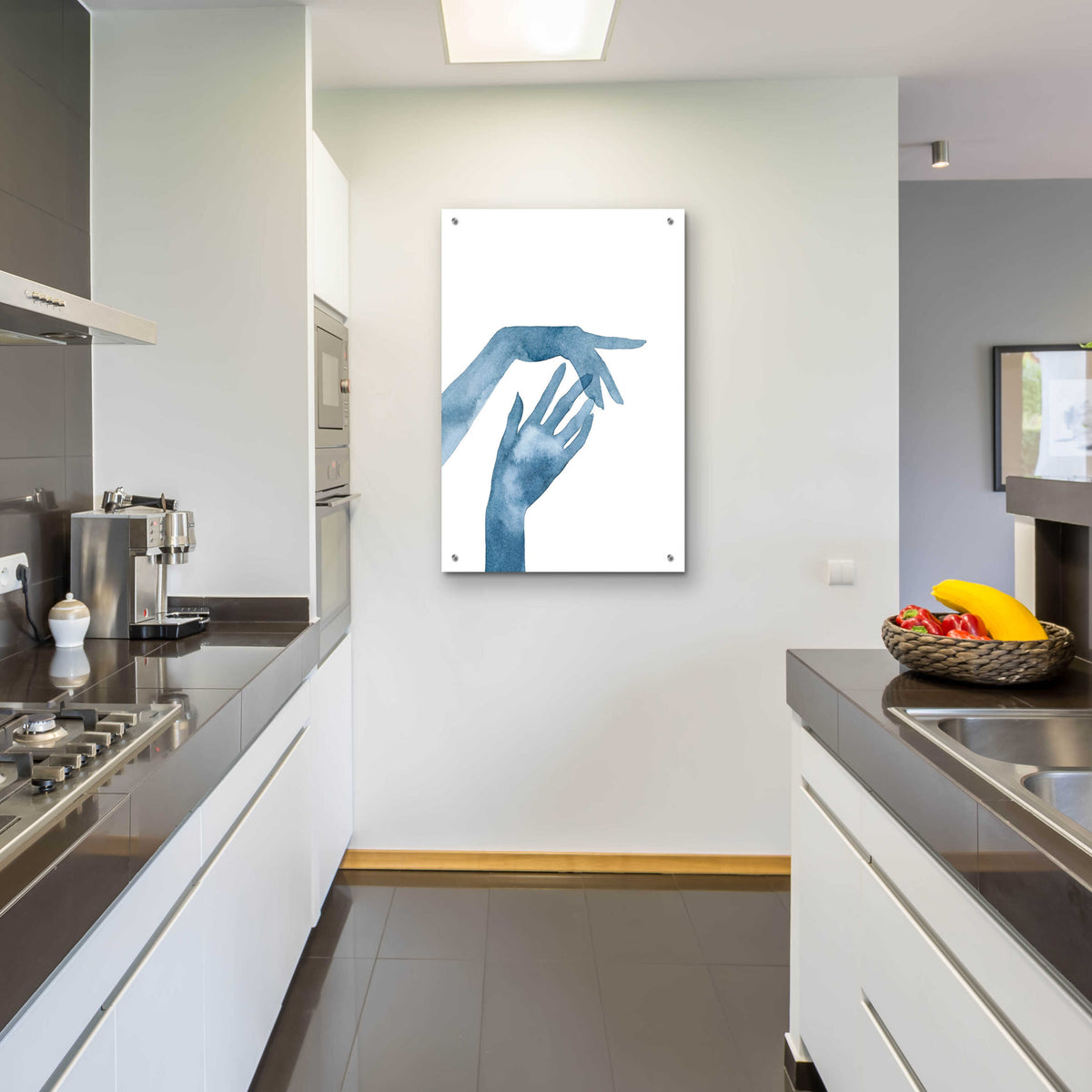 Epic Art 'Shadow Hands III' by Grace Popp, Acrylic Glass Wall Art,24x36