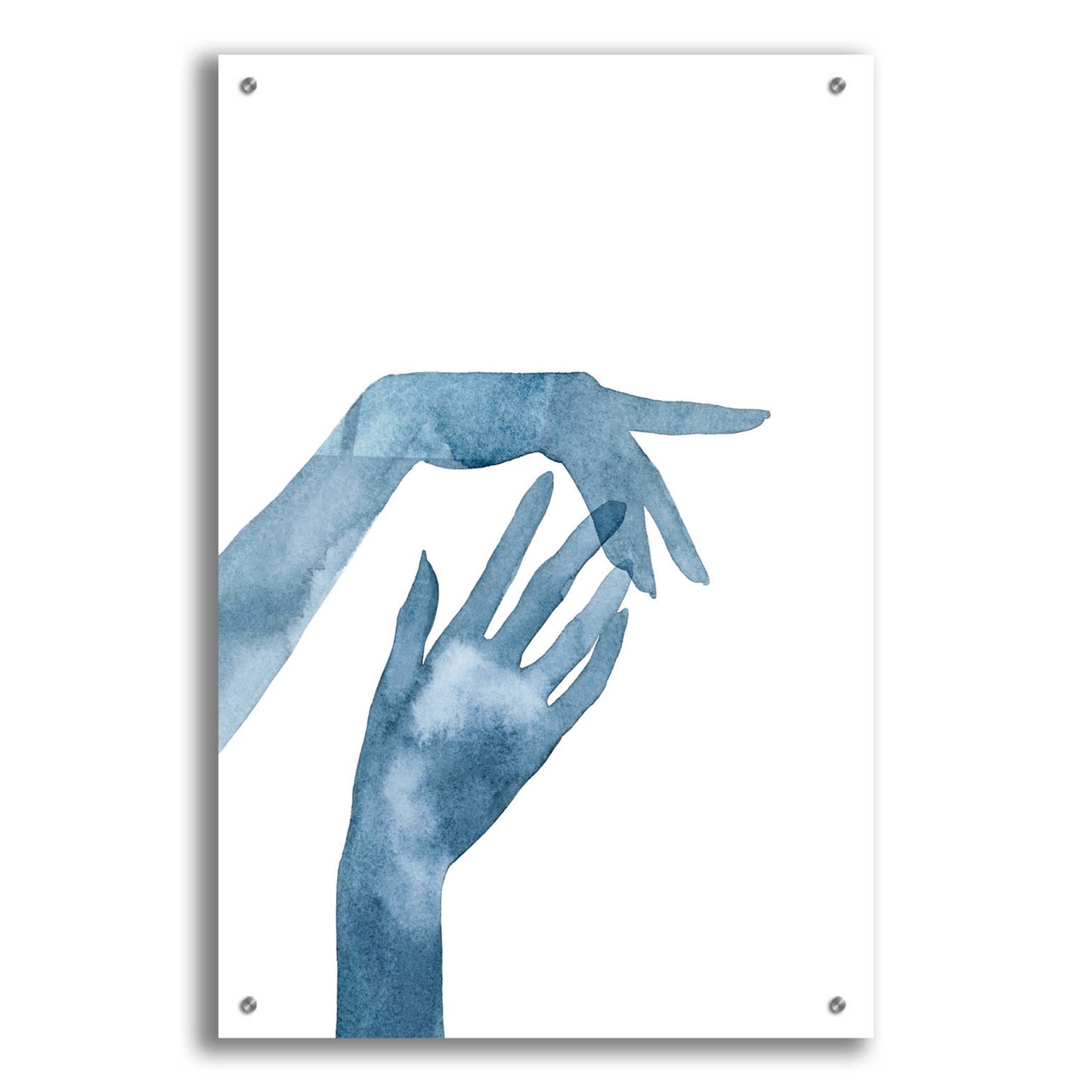 Epic Art 'Shadow Hands III' by Grace Popp, Acrylic Glass Wall Art,24x36