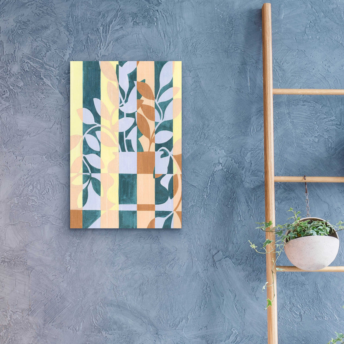 Epic Art 'Checkered Cutting I' by Grace Popp, Acrylic Glass Wall Art,16x24