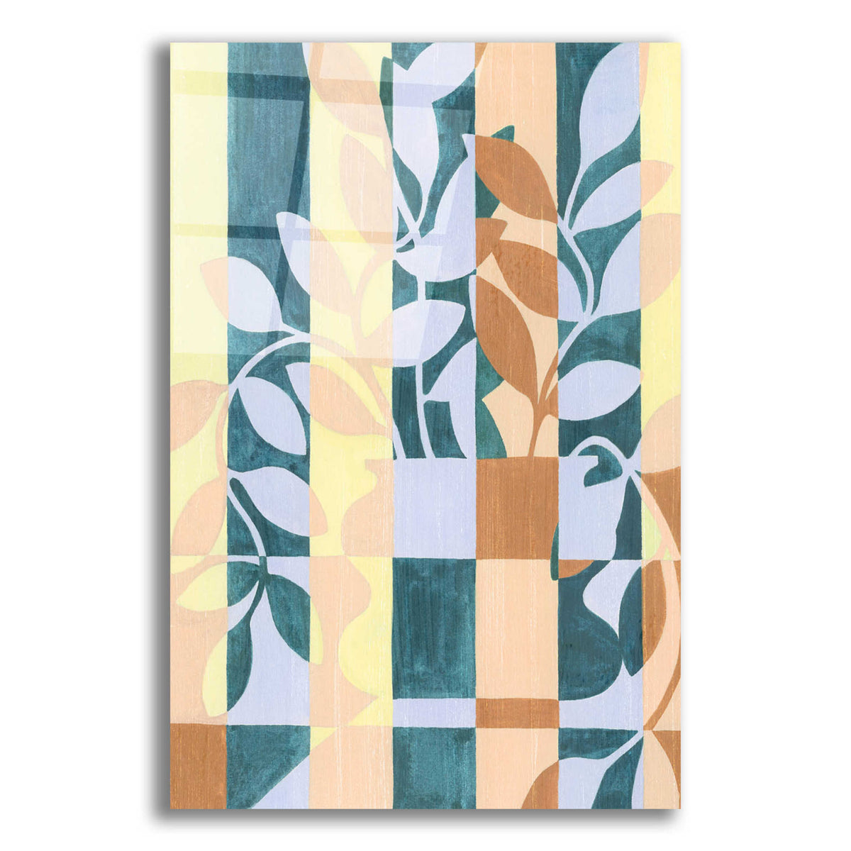 Epic Art 'Checkered Cutting I' by Grace Popp, Acrylic Glass Wall Art