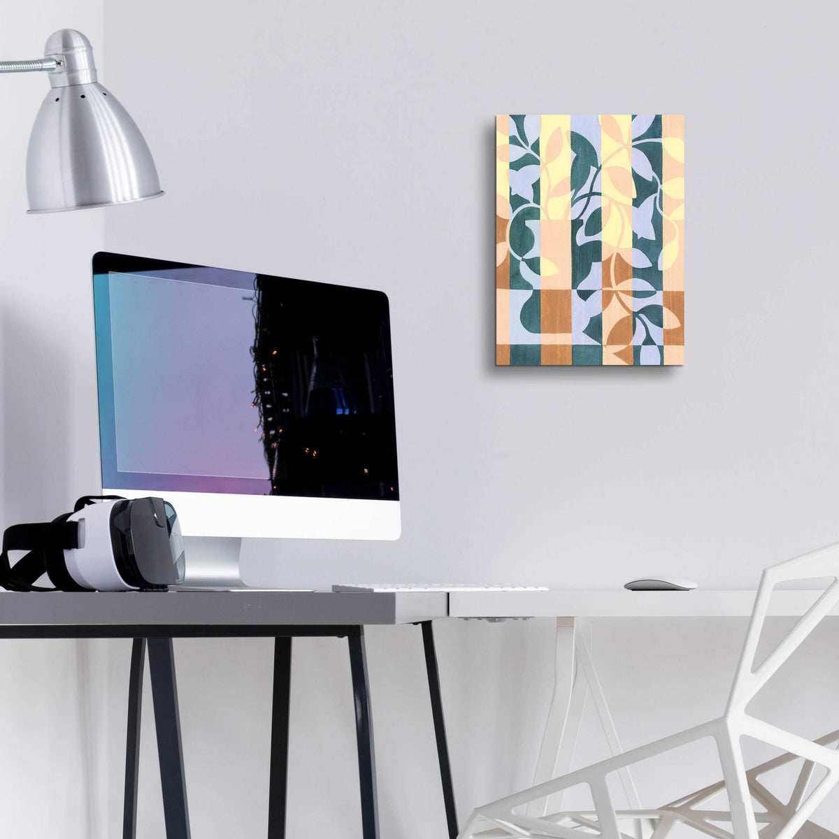 Epic Art 'Checkered Cutting II' by Grace Popp, Acrylic Glass Wall Art,12x16