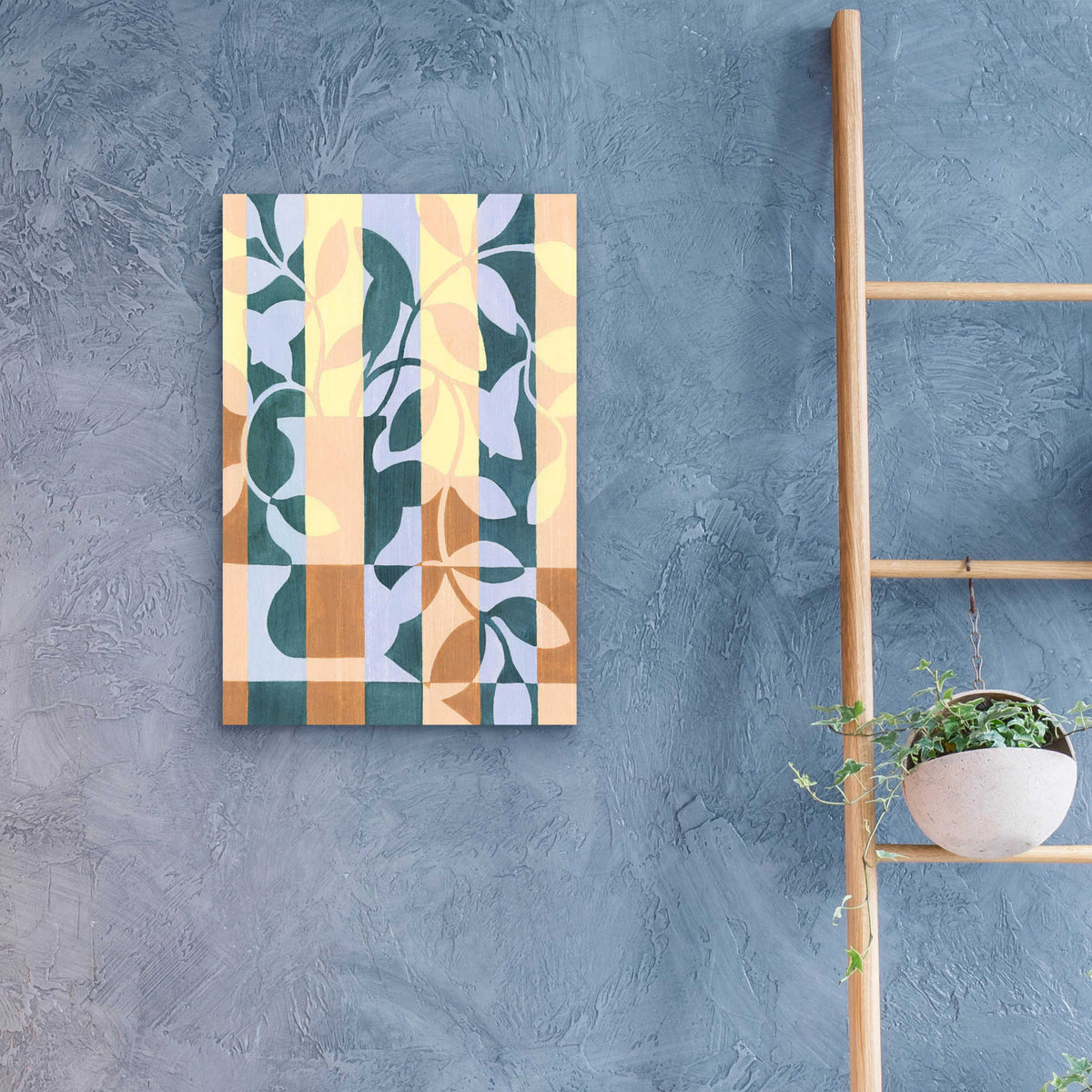 Epic Art 'Checkered Cutting II' by Grace Popp, Acrylic Glass Wall Art,16x24