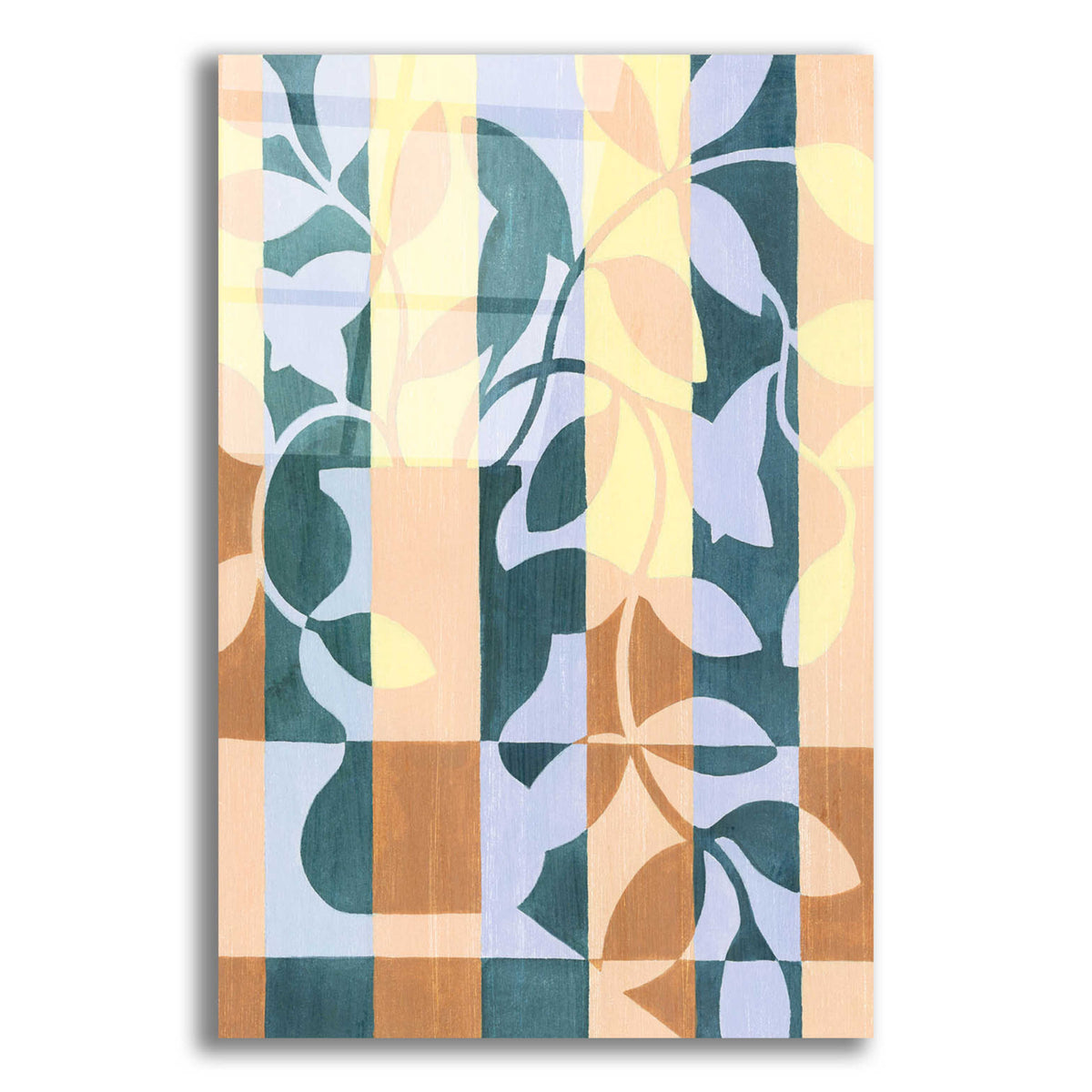 Epic Art 'Checkered Cutting II' by Grace Popp, Acrylic Glass Wall Art