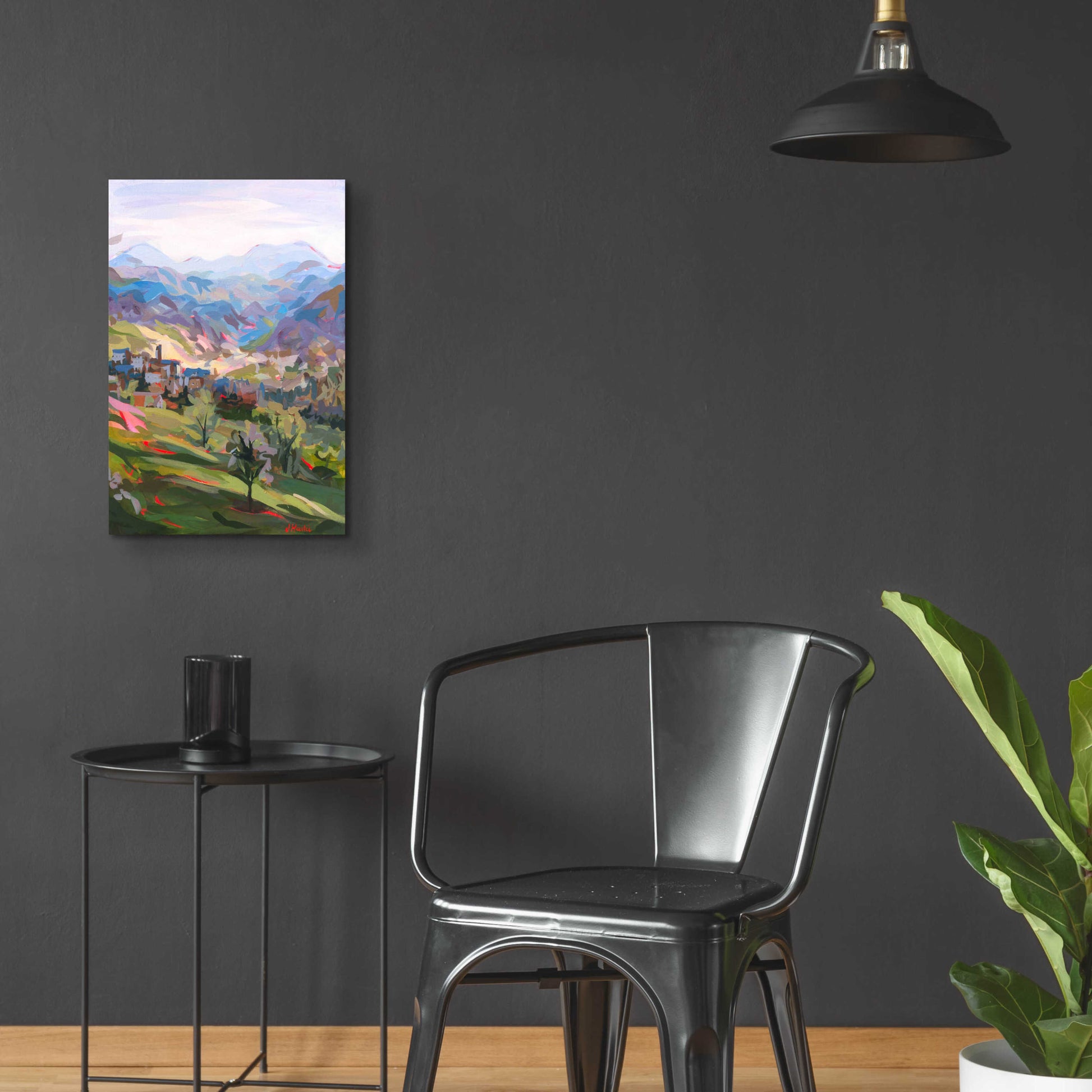 Epic Art 'Italian Hillside' by Joanne Hastie, Acrylic Glass Wall Art,16x24