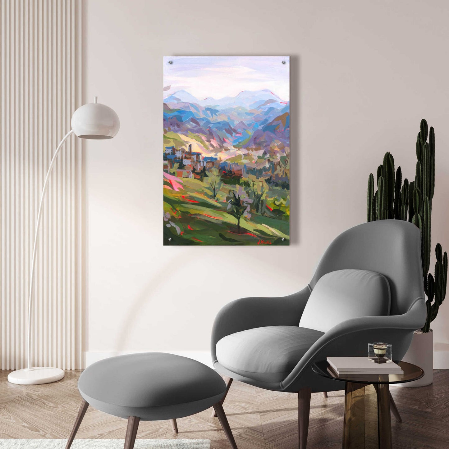 Epic Art 'Italian Hillside' by Joanne Hastie, Acrylic Glass Wall Art,24x36