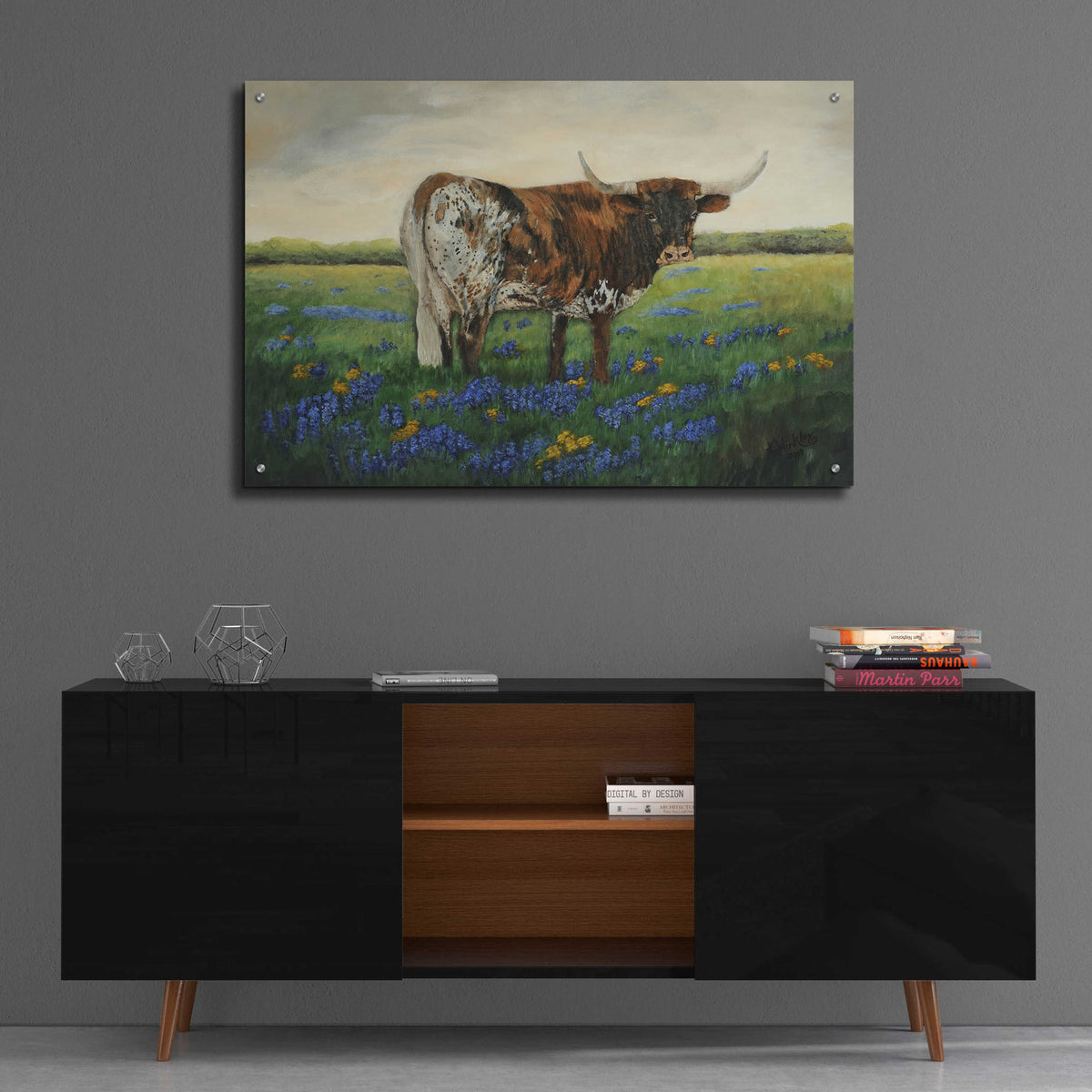 Epic Art 'My Flowers I' by Kathy Winkler, Acrylic Glass Wall Art,36x24