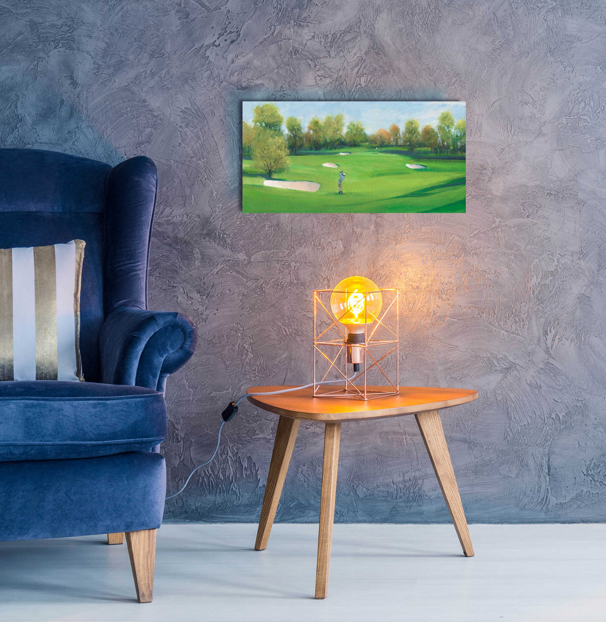 Epic Art 'Fairway Shot II' by Tim O'Toole, Acrylic Glass Wall Art,24x12