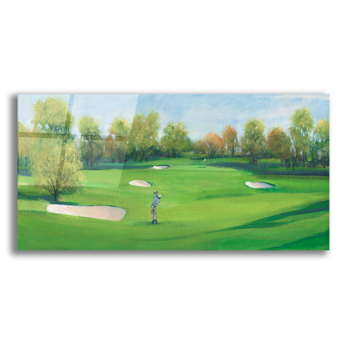 Epic Art 'Fairway Shot II' by Tim O'Toole, Acrylic Glass Wall Art