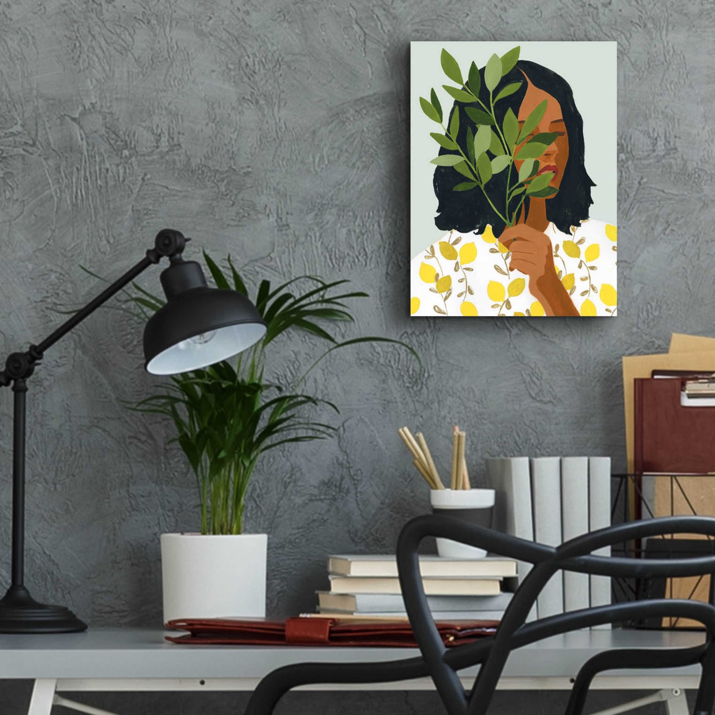 Epic Art 'Botany Portrait I' by Victoria Barnes, Acrylic Glass Wall Art,12x16