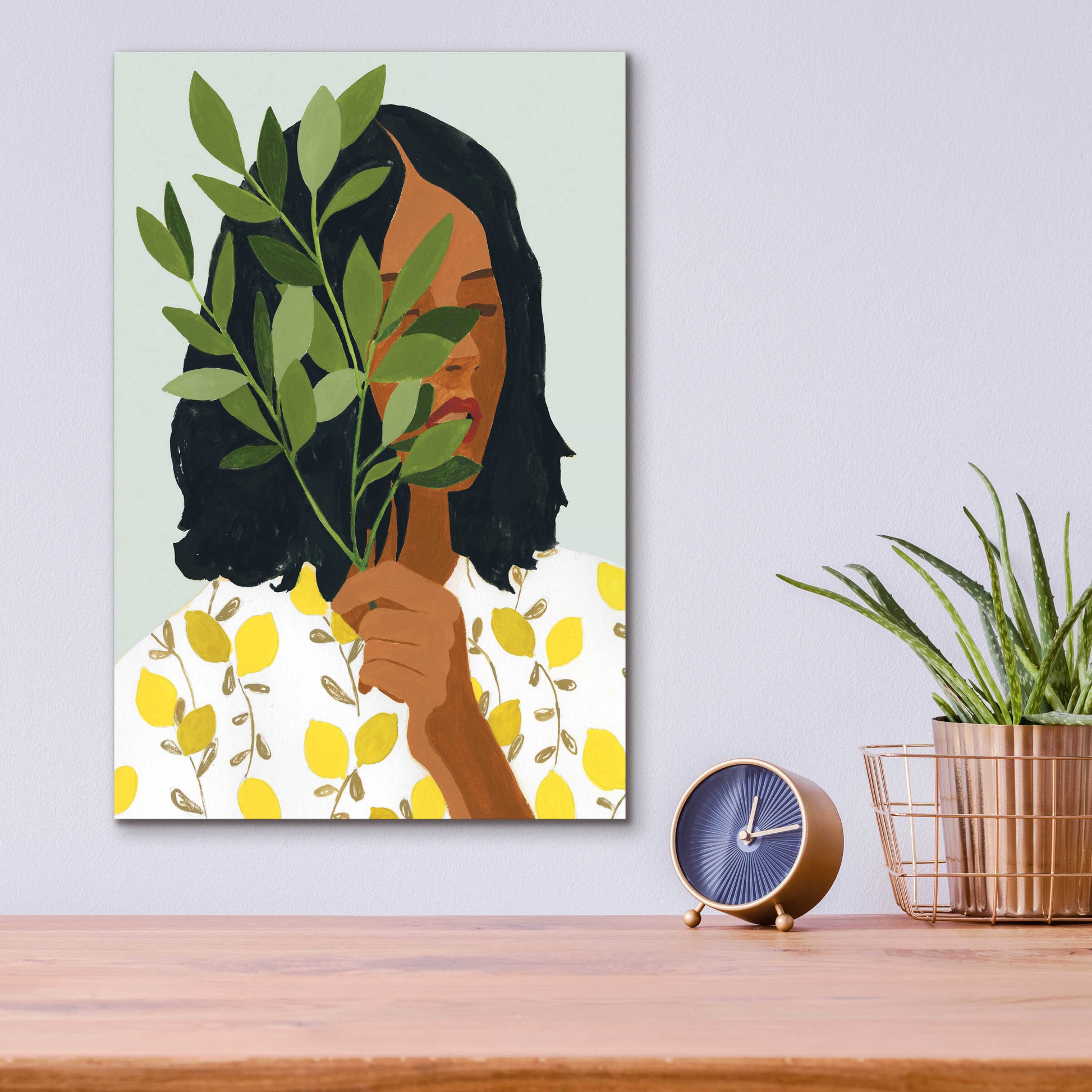 Epic Art 'Botany Portrait I' by Victoria Barnes, Acrylic Glass Wall Art,12x16