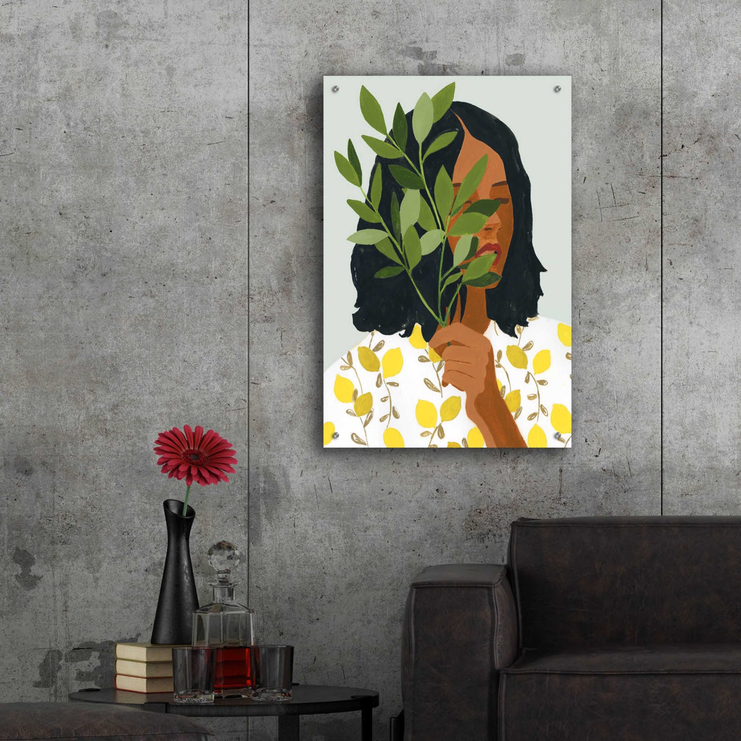 Epic Art 'Botany Portrait I' by Victoria Barnes, Acrylic Glass Wall Art,24x36