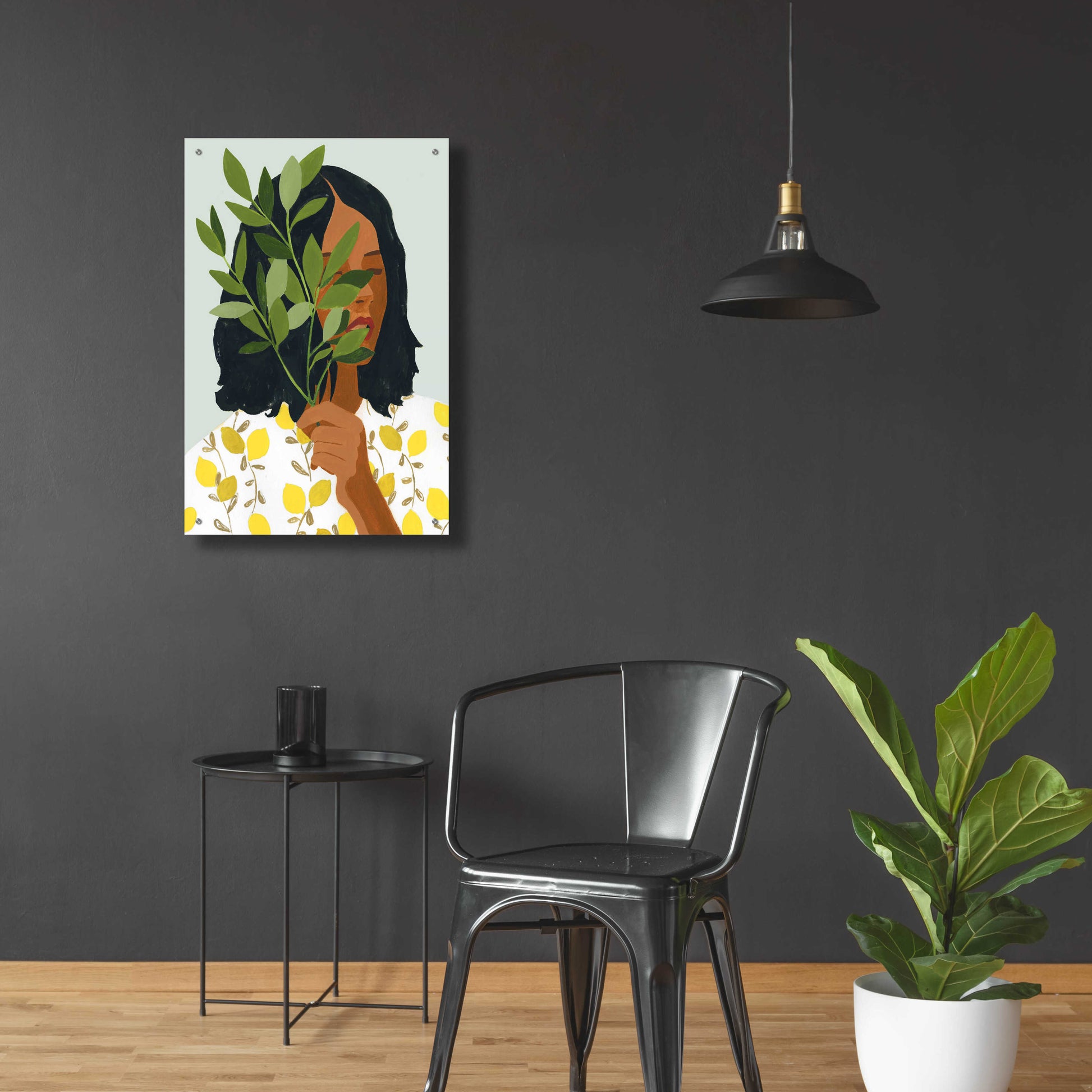 Epic Art 'Botany Portrait I' by Victoria Barnes, Acrylic Glass Wall Art,24x36