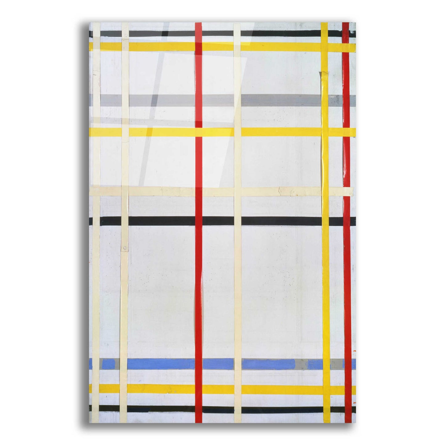 Epic Art 'New York City 2, 1941' by Piet Mondrian, Acrylic Glass Wall Art,12x16