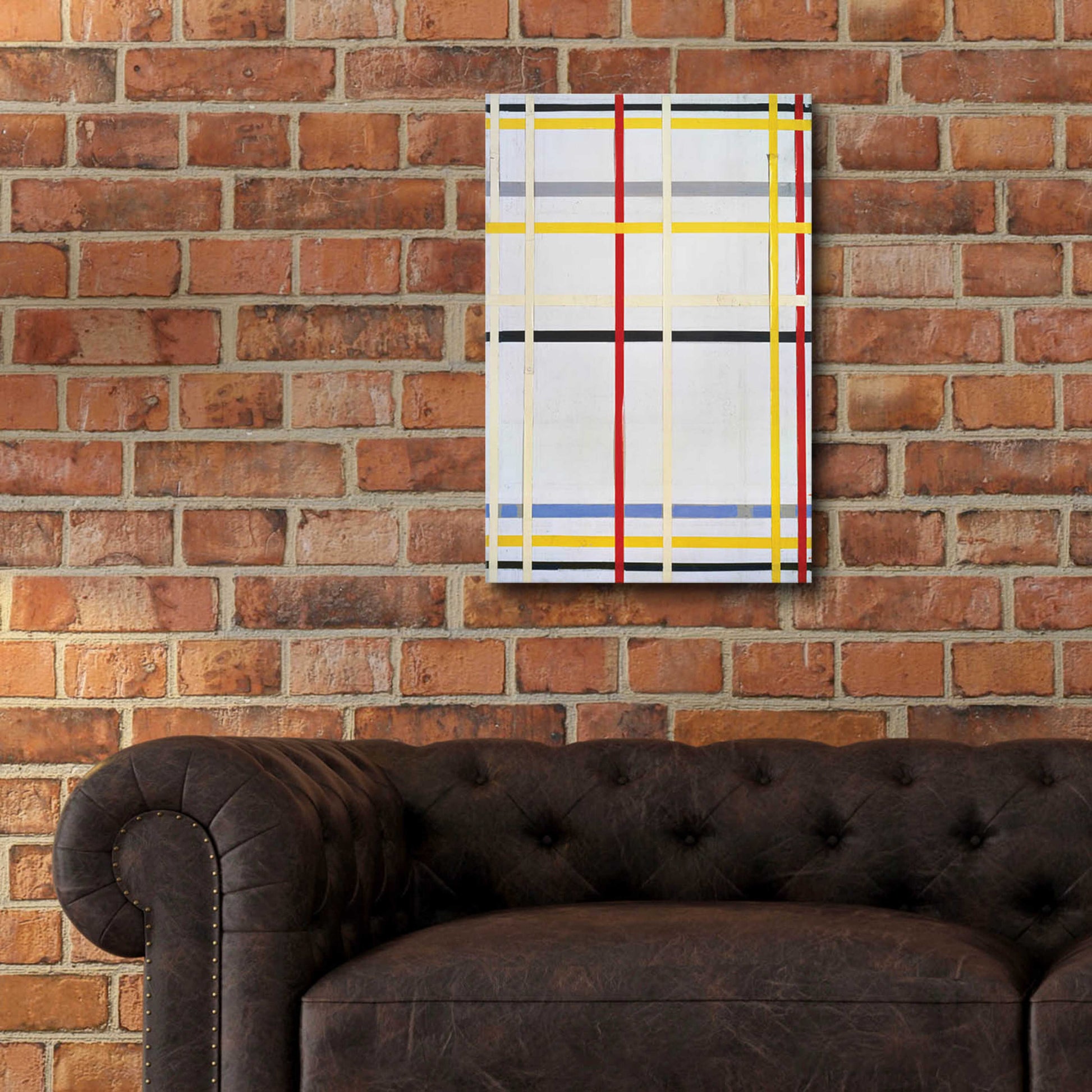 Epic Art 'New York City 2, 1941' by Piet Mondrian, Acrylic Glass Wall Art,16x24