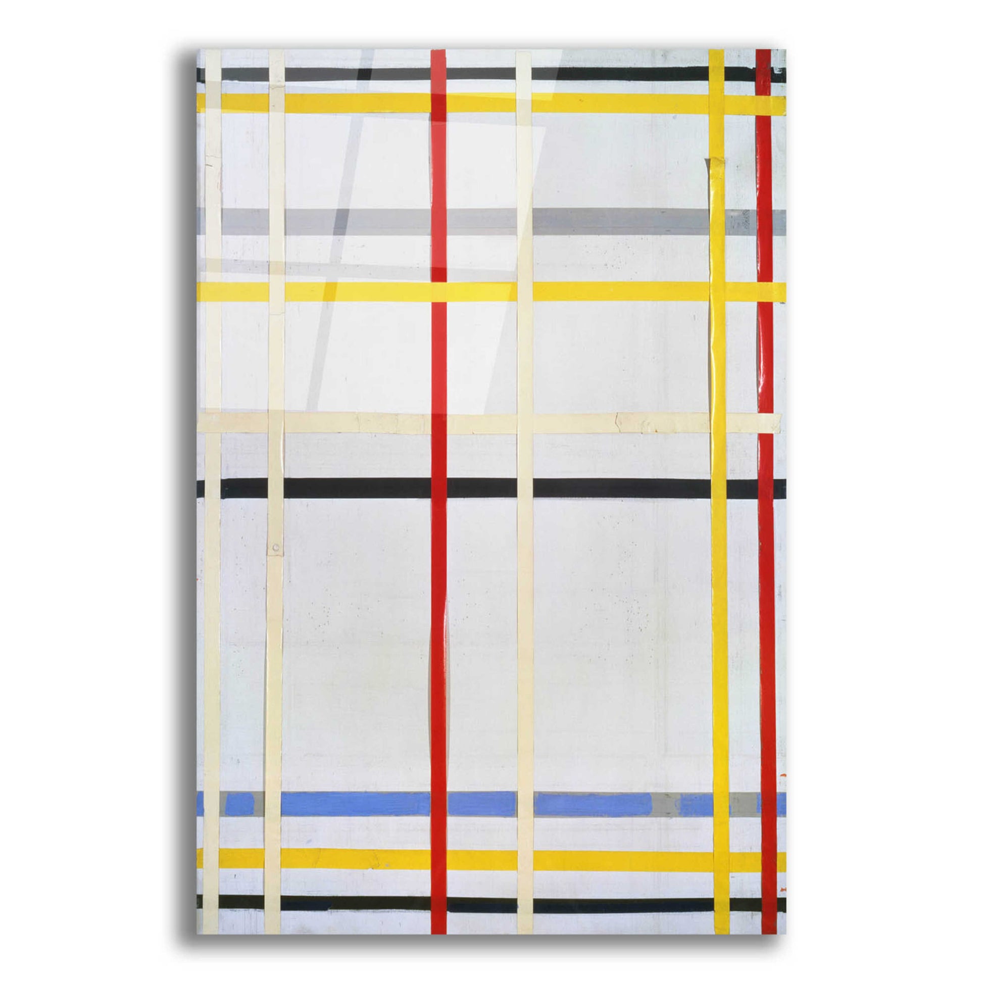 Epic Art 'New York City 2, 1941' by Piet Mondrian, Acrylic Glass Wall Art,16x24