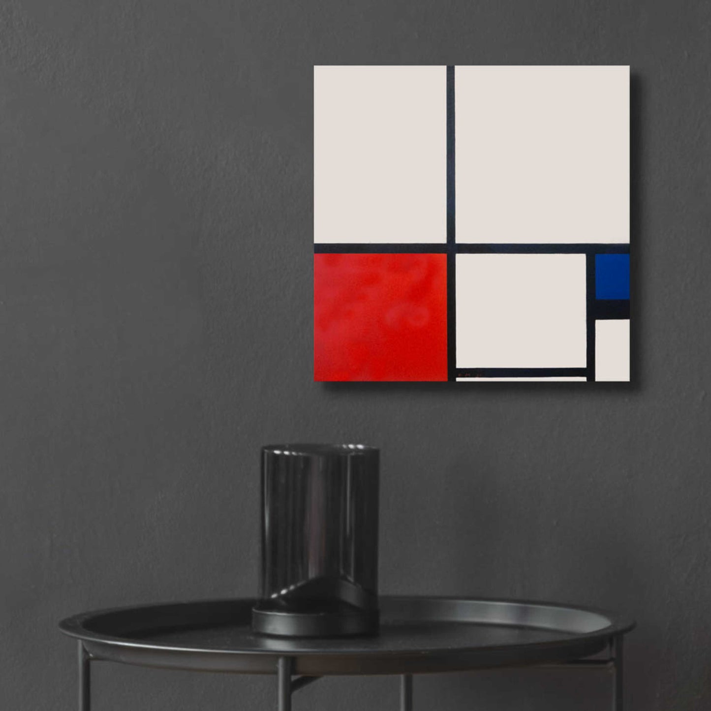 Epic Art 'Composition in White, Red and Blue' by Piet Mondrian, Acrylic Glass Wall Art,12x12