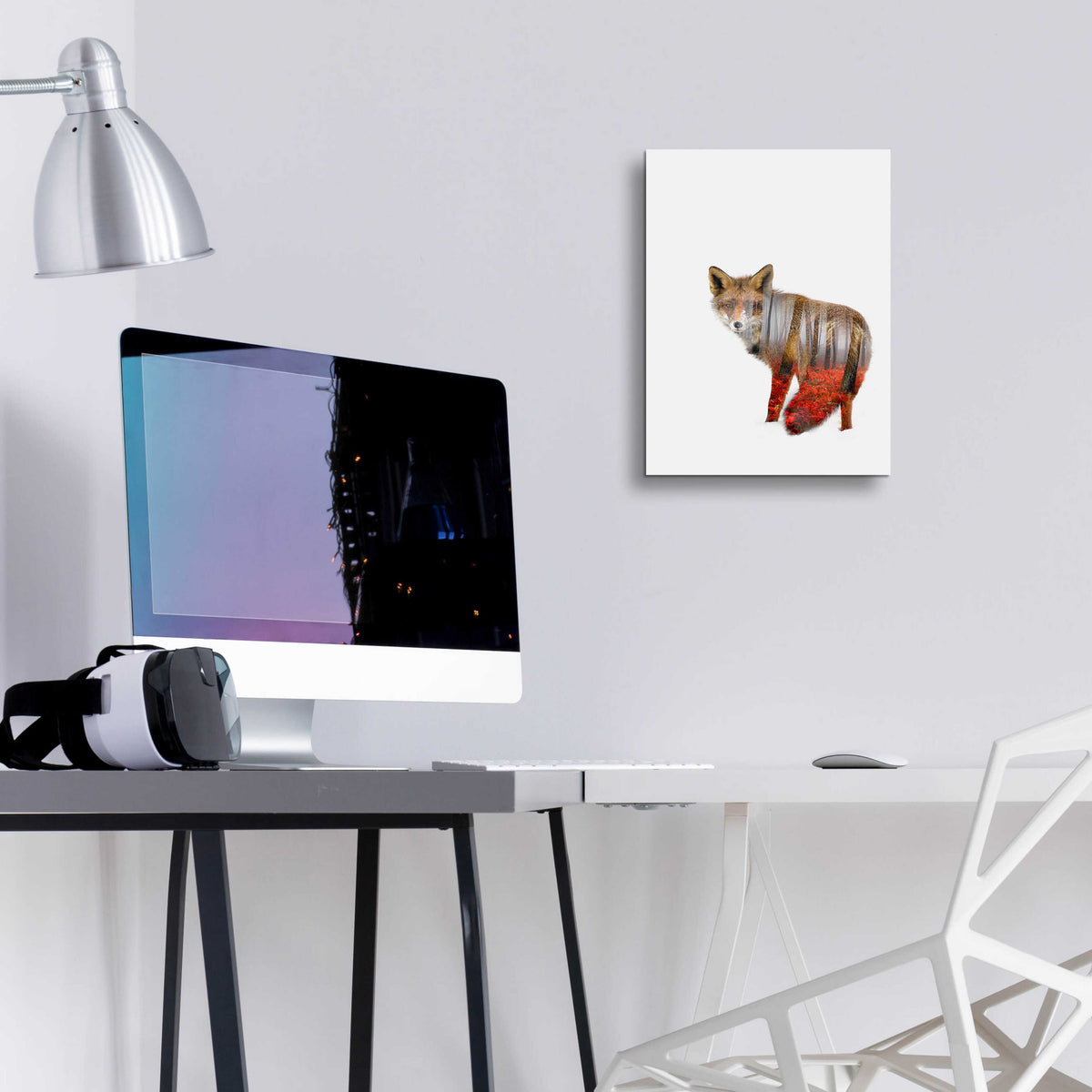 Epic Art 'Red fox' by Clean Nature, Acrylic Glass Wall Art,12x16