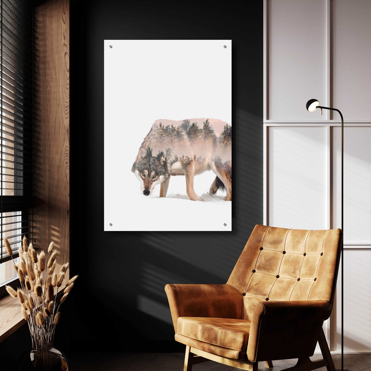 Epic Art 'Wulf' by Clean Nature, Acrylic Glass Wall Art,24x36