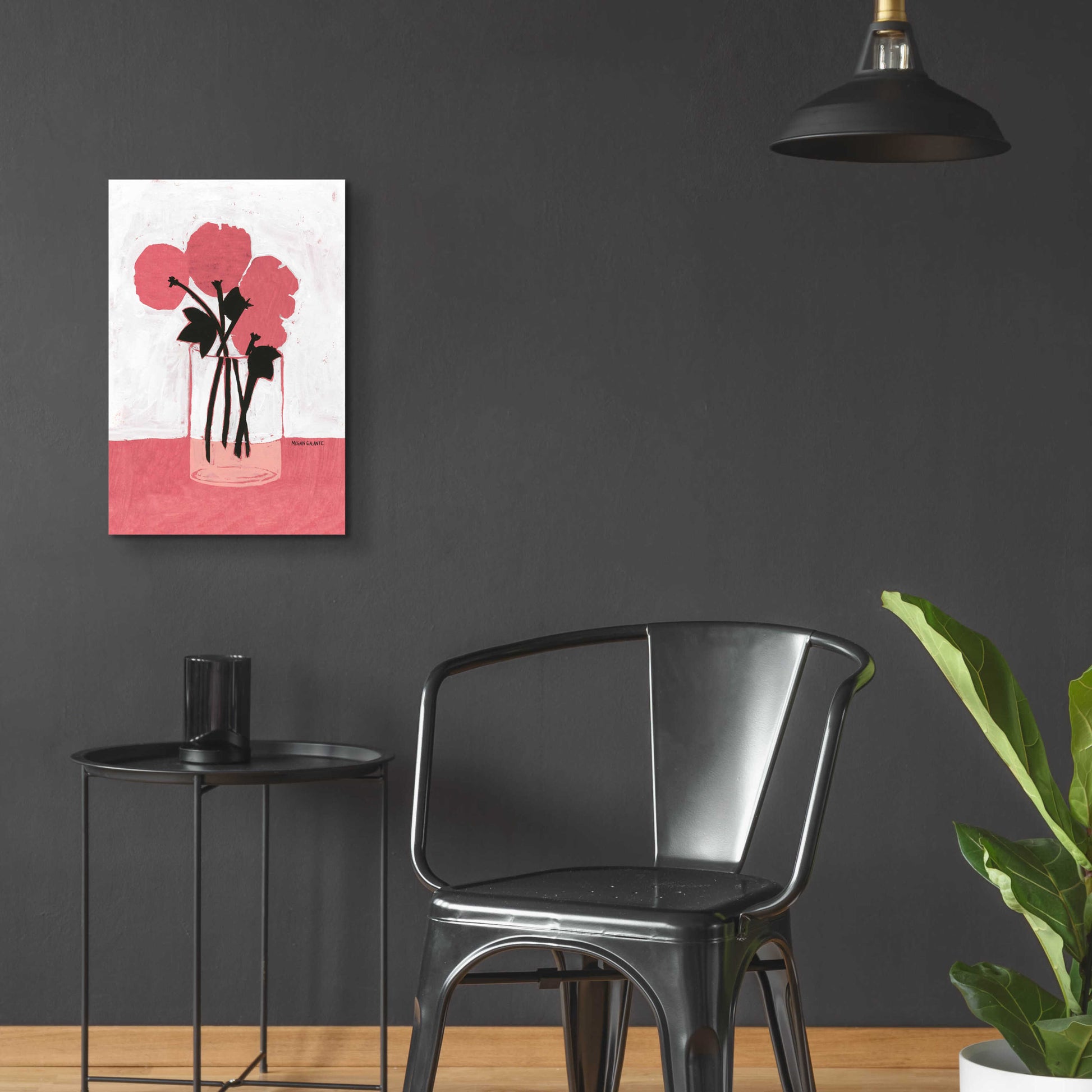 Epic Art 'Poppy Vase' by Megan Galante, Acrylic Glass Wall Art,16x24