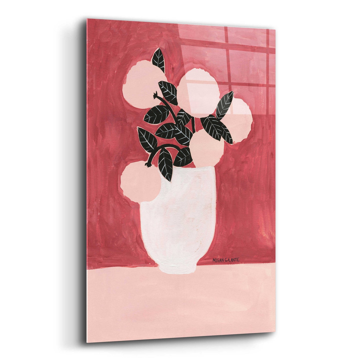 Epic Art 'Posy Vase' by Megan Galante, Acrylic Glass Wall Art,12x16