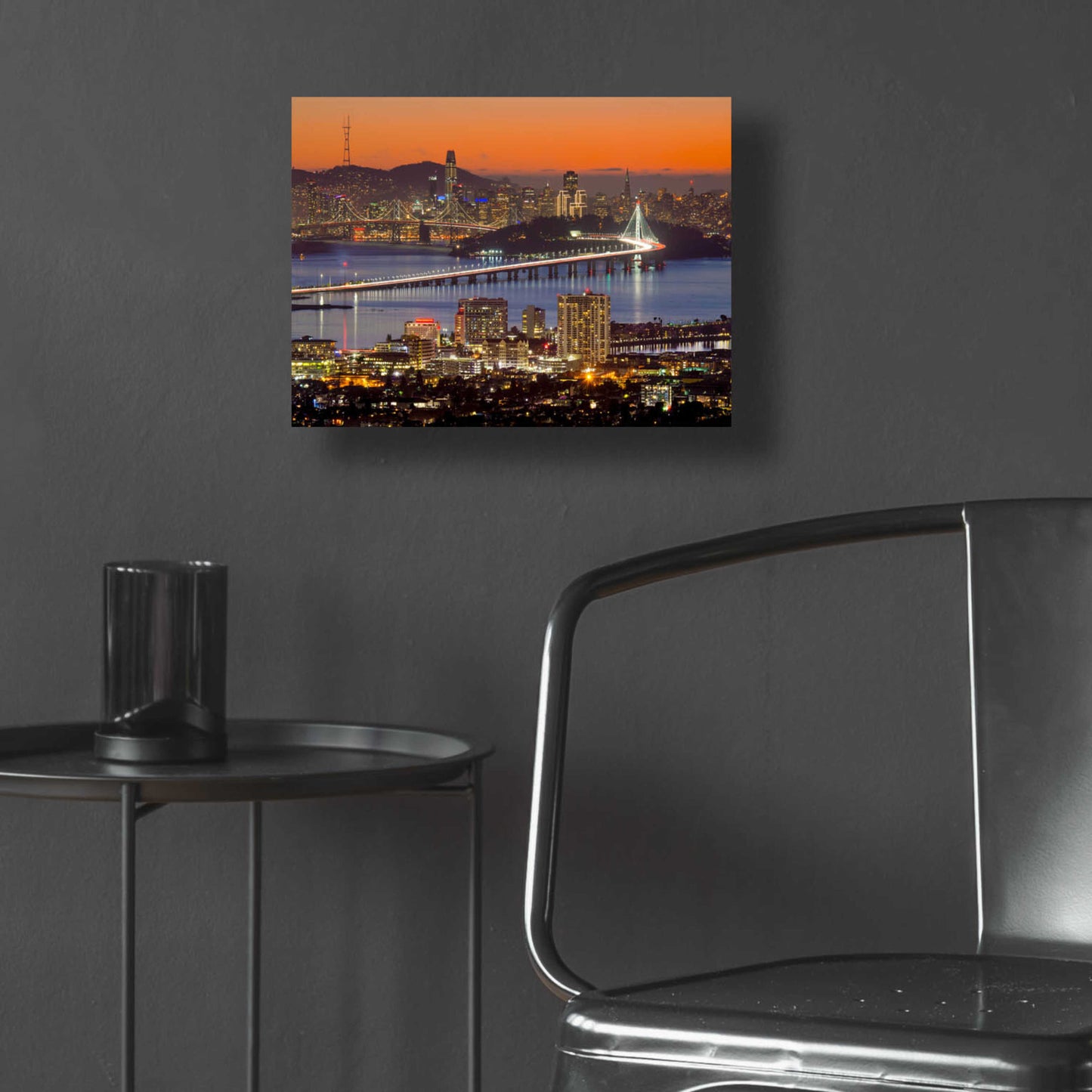 Epic Art 'Bay Bridge from Berkeley' by John Gavrilis, Acrylic Glass Wall Art,16x12