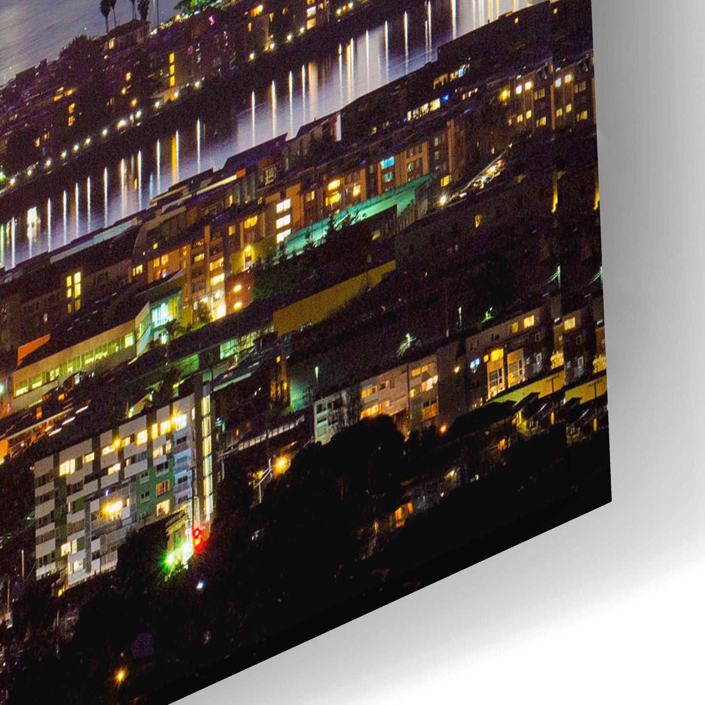 Epic Art 'Bay Bridge from Berkeley' by John Gavrilis, Acrylic Glass Wall Art,24x16