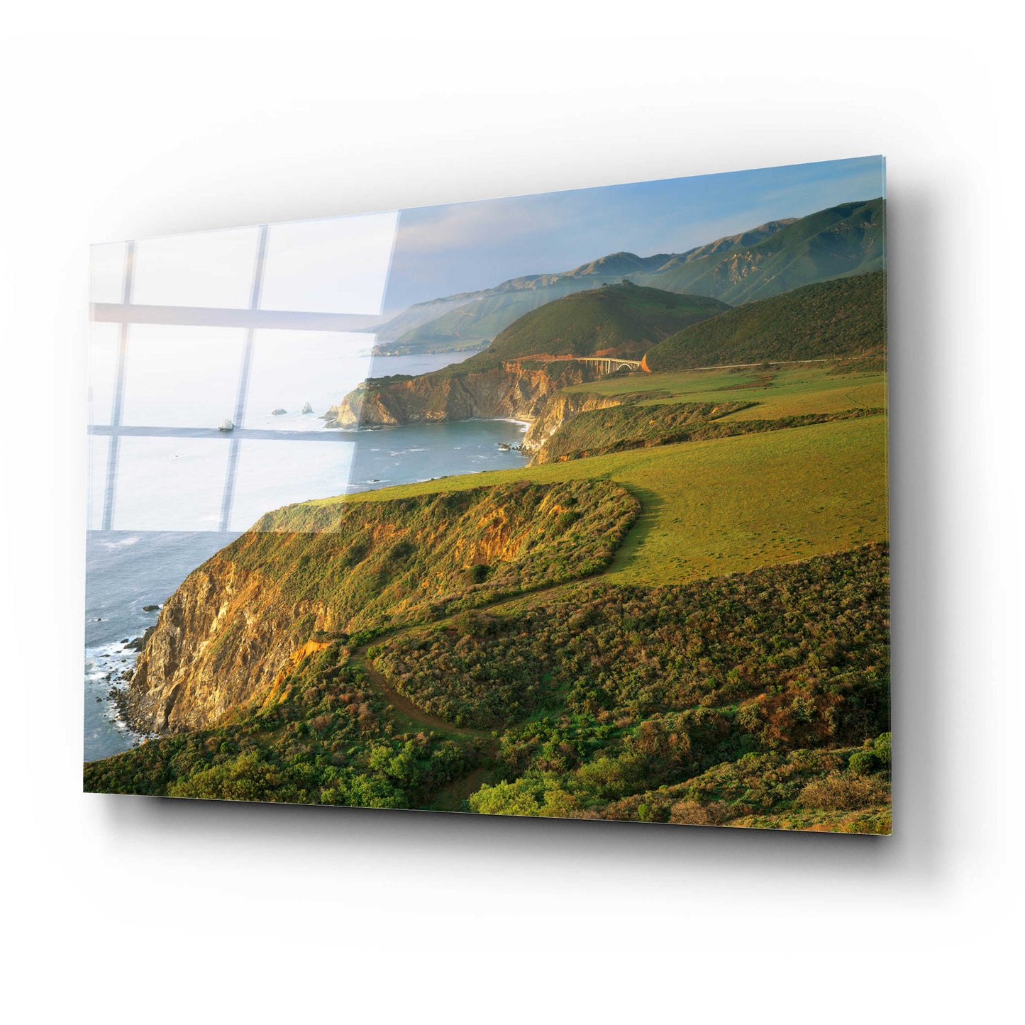 Epic Art 'Bixby Bridge' by John Gavrilis, Acrylic Glass Wall Art,24x16