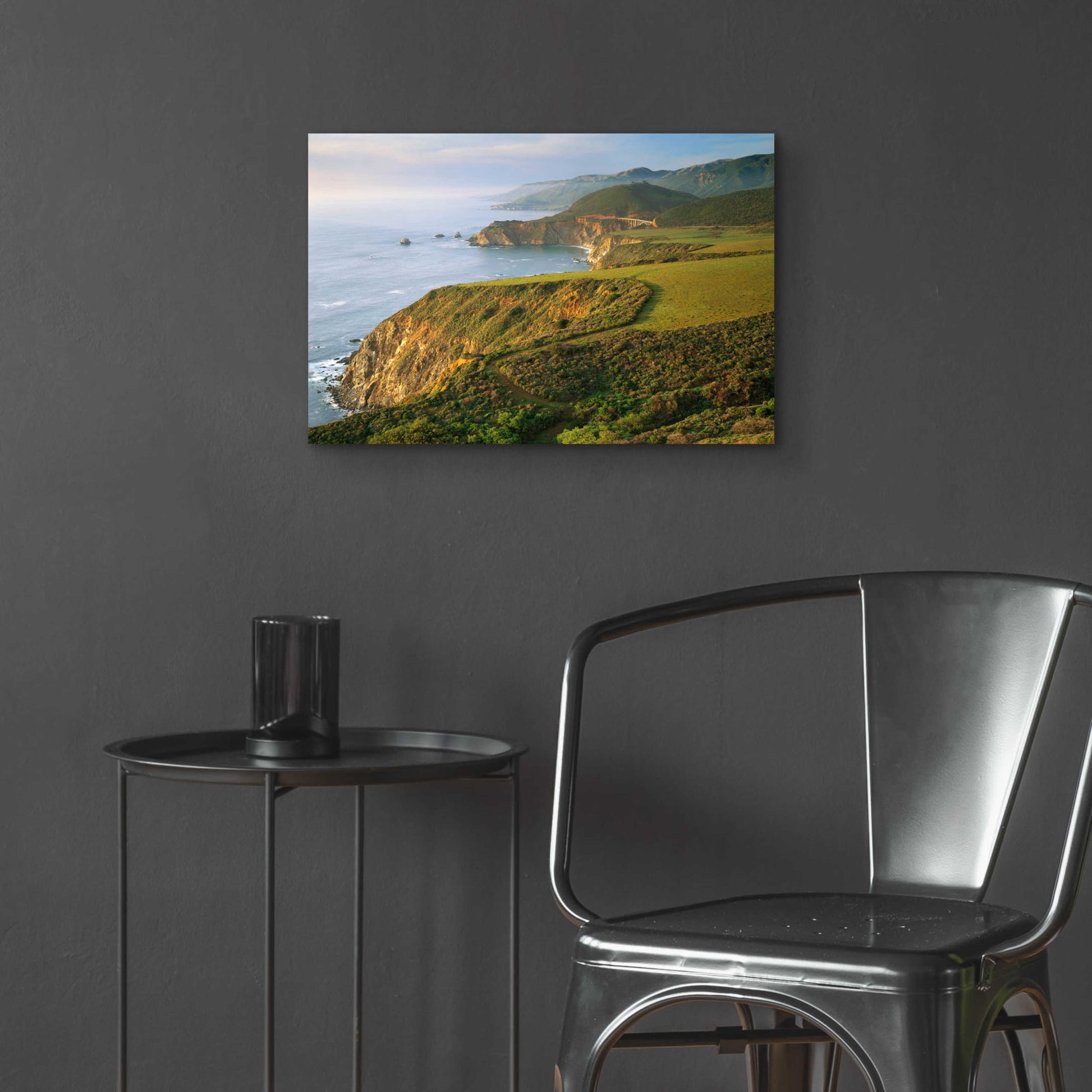 Epic Art 'Bixby Bridge' by John Gavrilis, Acrylic Glass Wall Art,24x16