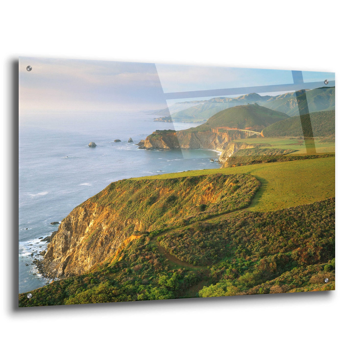 Epic Art 'Bixby Bridge' by John Gavrilis, Acrylic Glass Wall Art,36x24