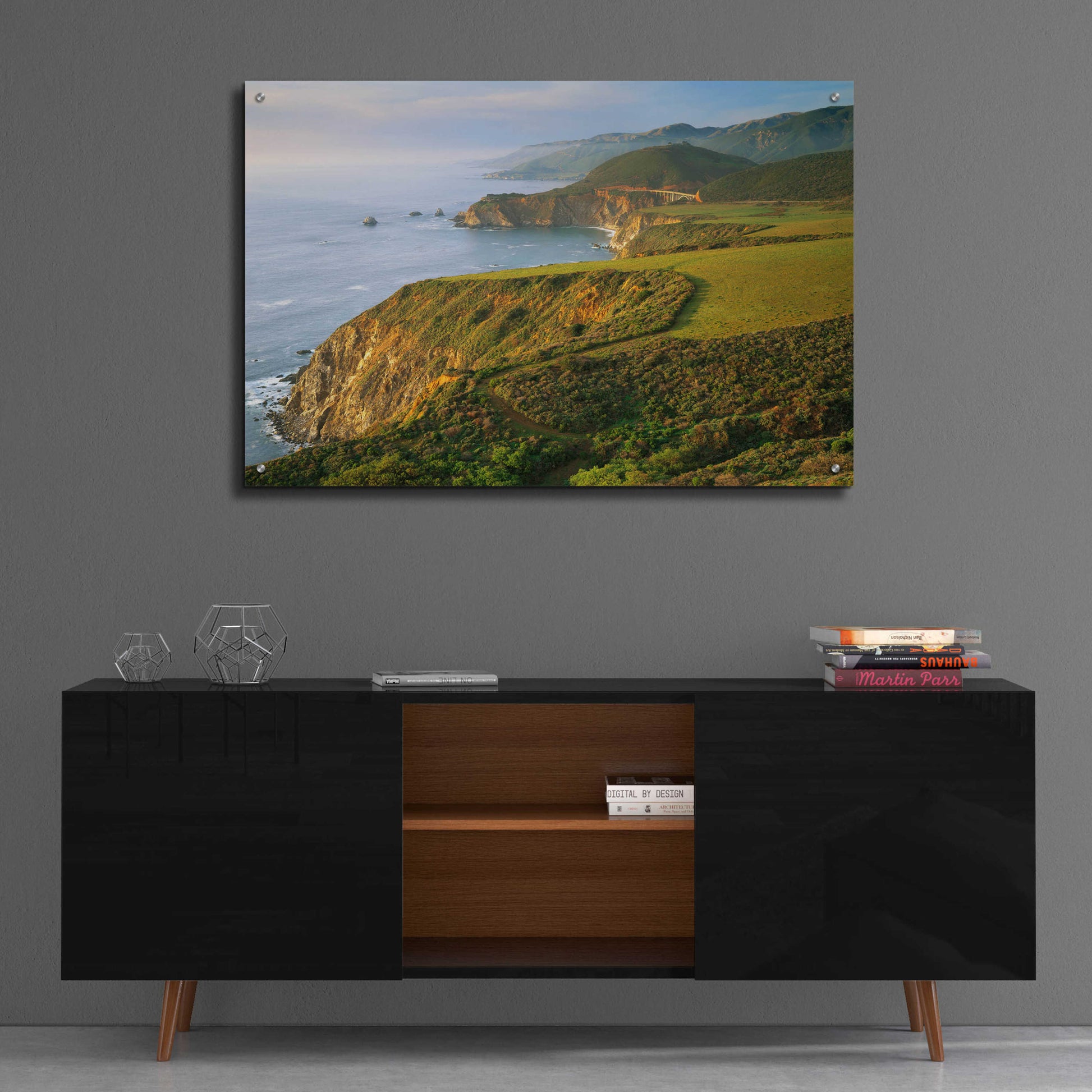 Epic Art 'Bixby Bridge' by John Gavrilis, Acrylic Glass Wall Art,36x24