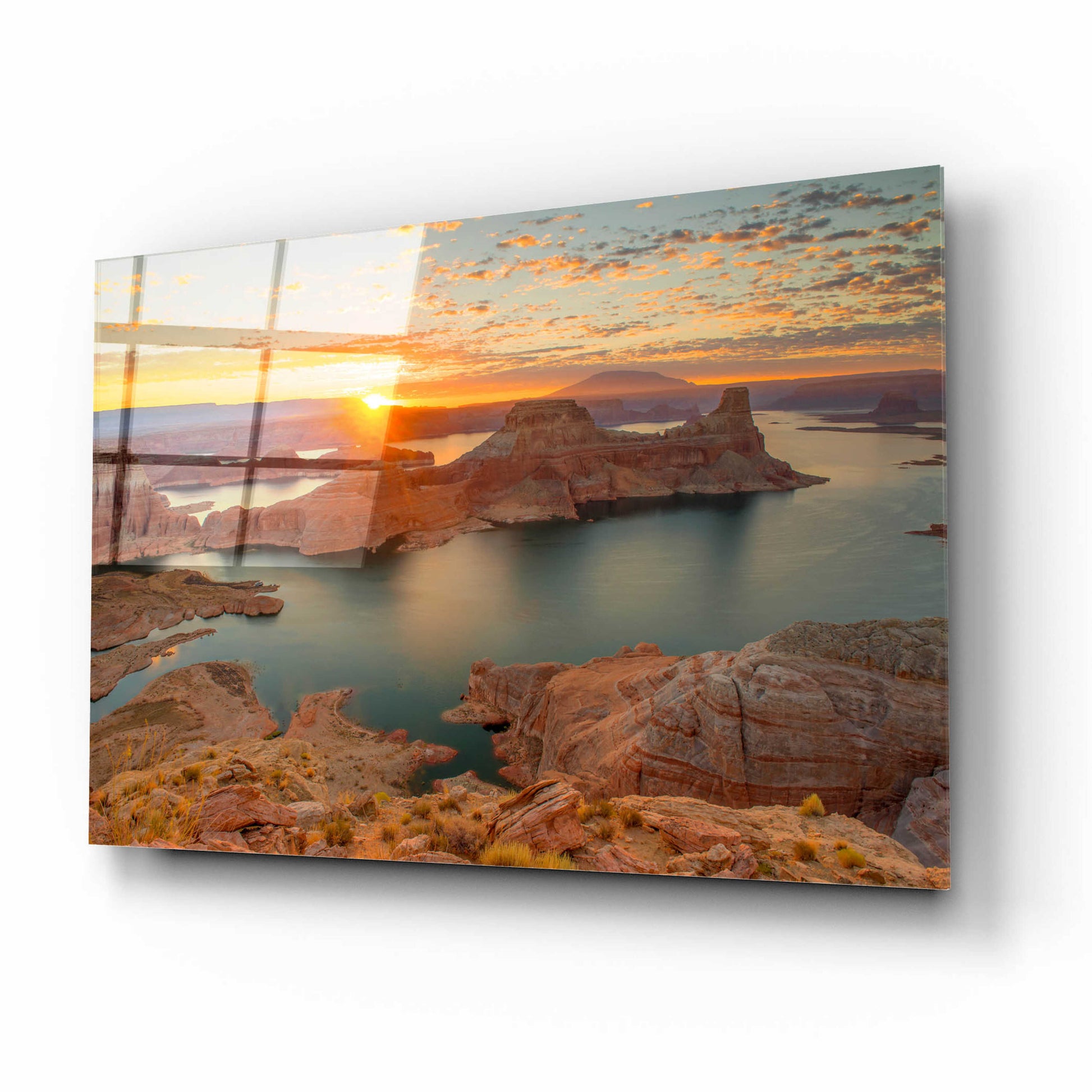 Epic Art 'Gunsight Sunrise' by John Gavrilis, Acrylic Glass Wall Art,16x12