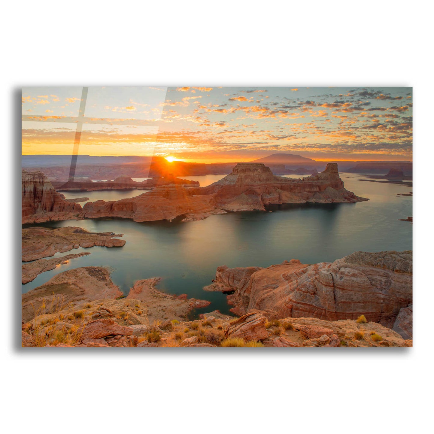 Epic Art 'Gunsight Sunrise' by John Gavrilis, Acrylic Glass Wall Art,16x12