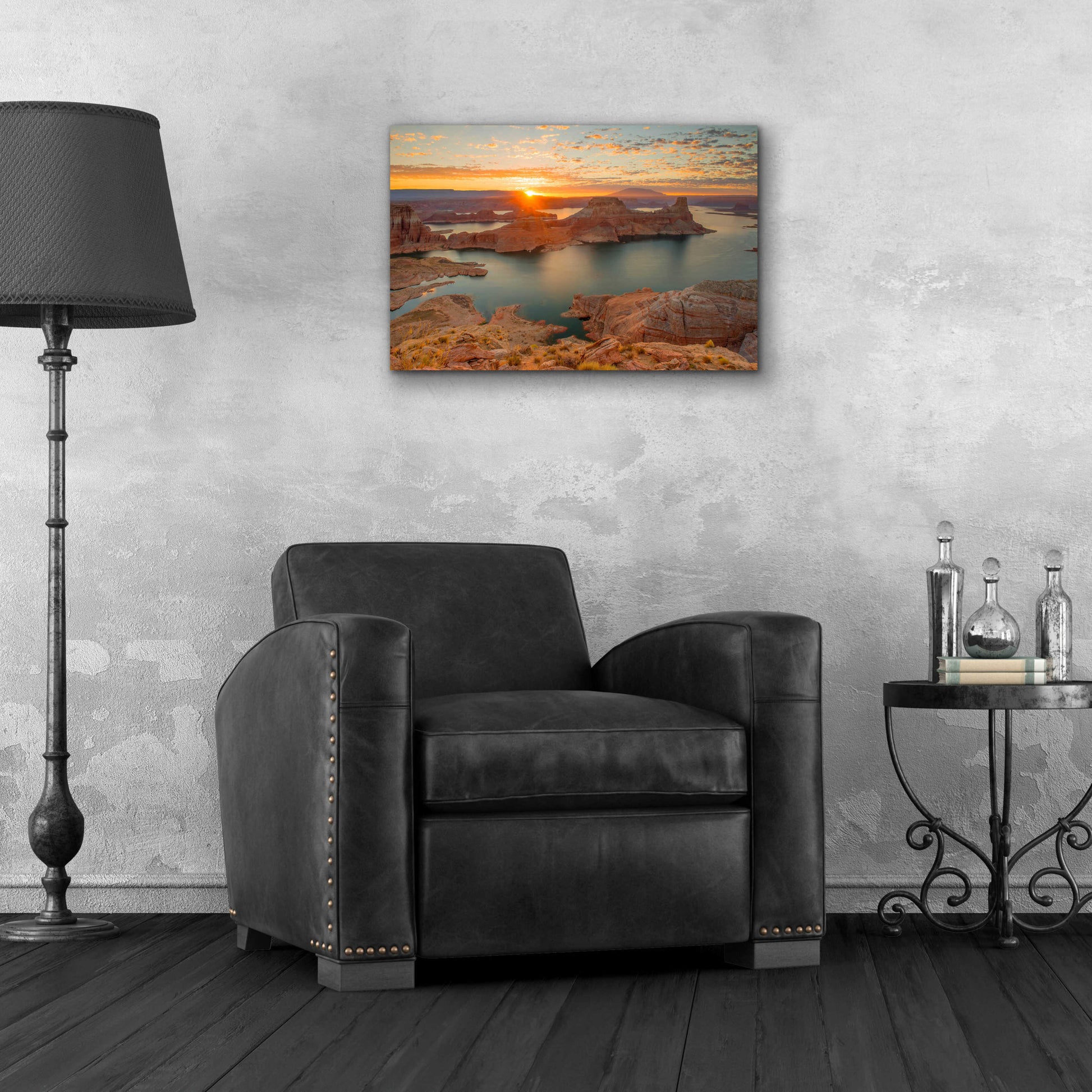 Epic Art 'Gunsight Sunrise' by John Gavrilis, Acrylic Glass Wall Art,24x16