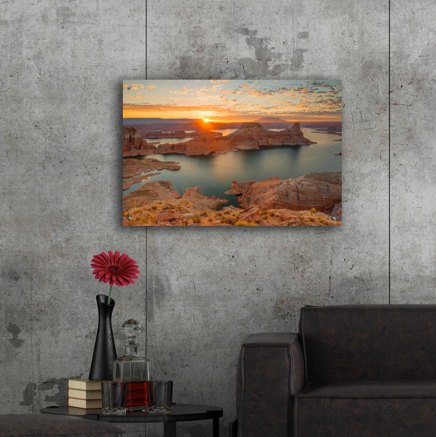 Epic Art 'Gunsight Sunrise' by John Gavrilis, Acrylic Glass Wall Art,36x24