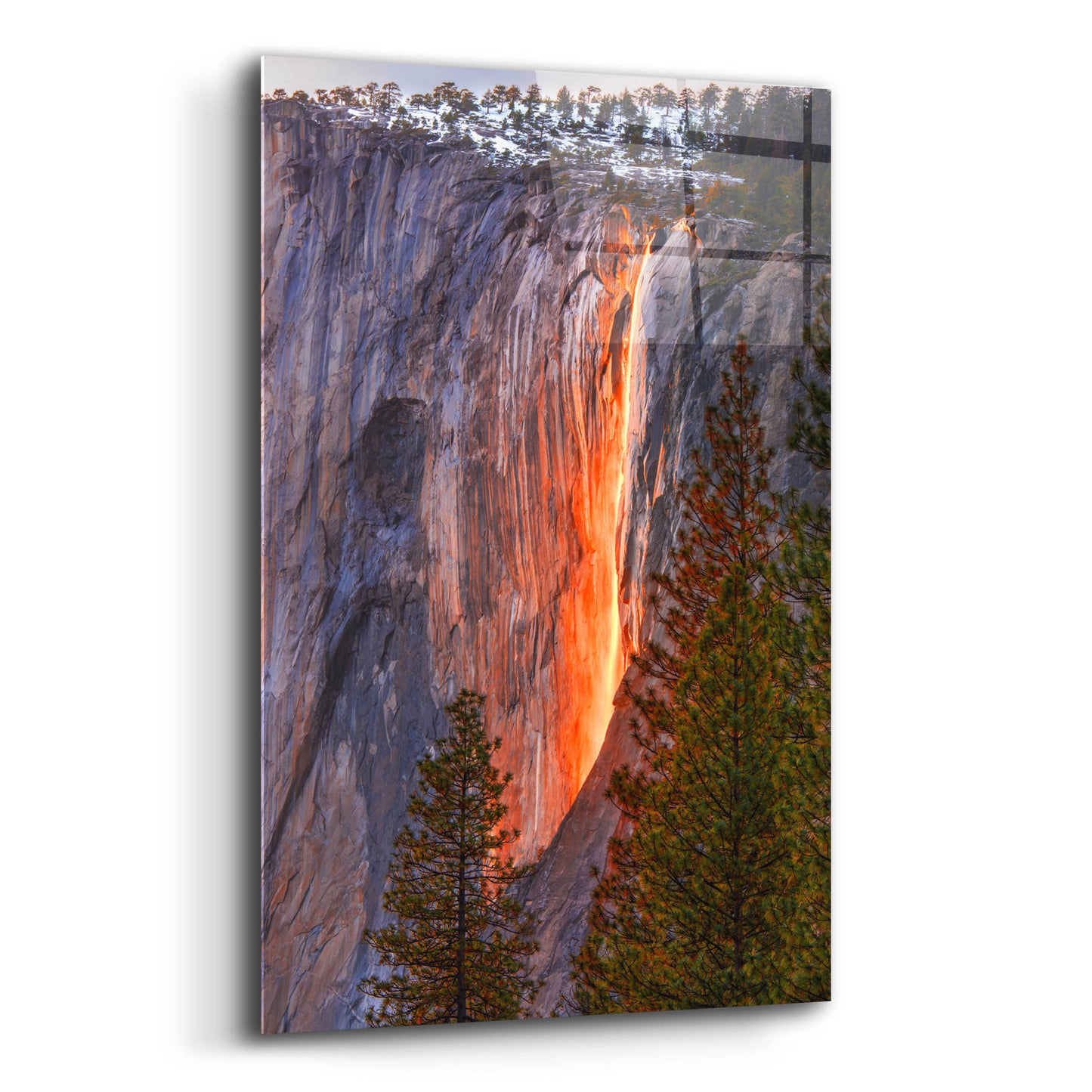 Epic Art 'Horsetail Fall' by John Gavrilis, Acrylic Glass Wall Art,12x16