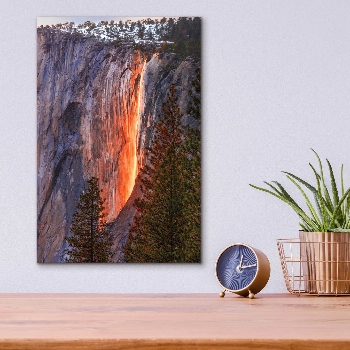 Epic Art 'Horsetail Fall' by John Gavrilis, Acrylic Glass Wall Art,12x16