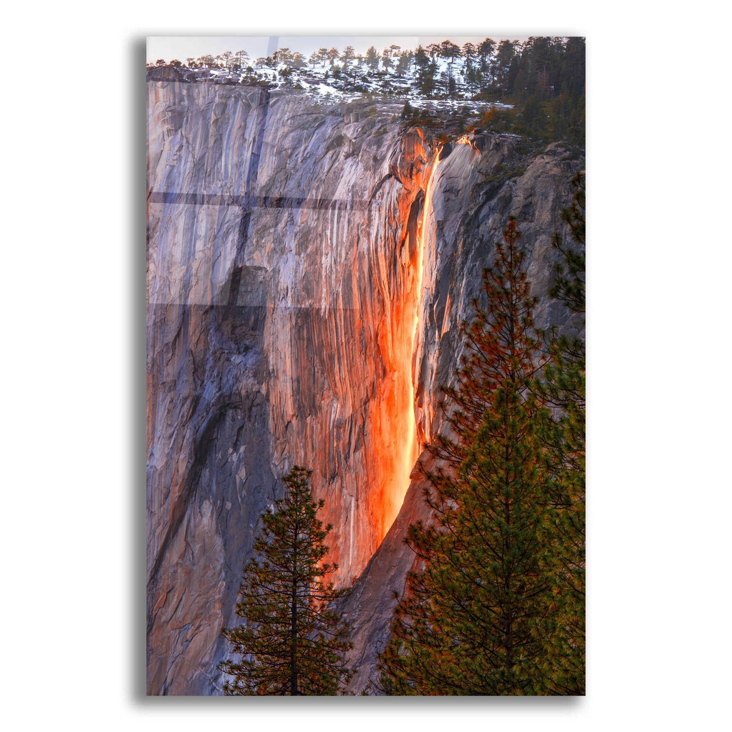 Epic Art 'Horsetail Fall' by John Gavrilis, Acrylic Glass Wall Art,12x16